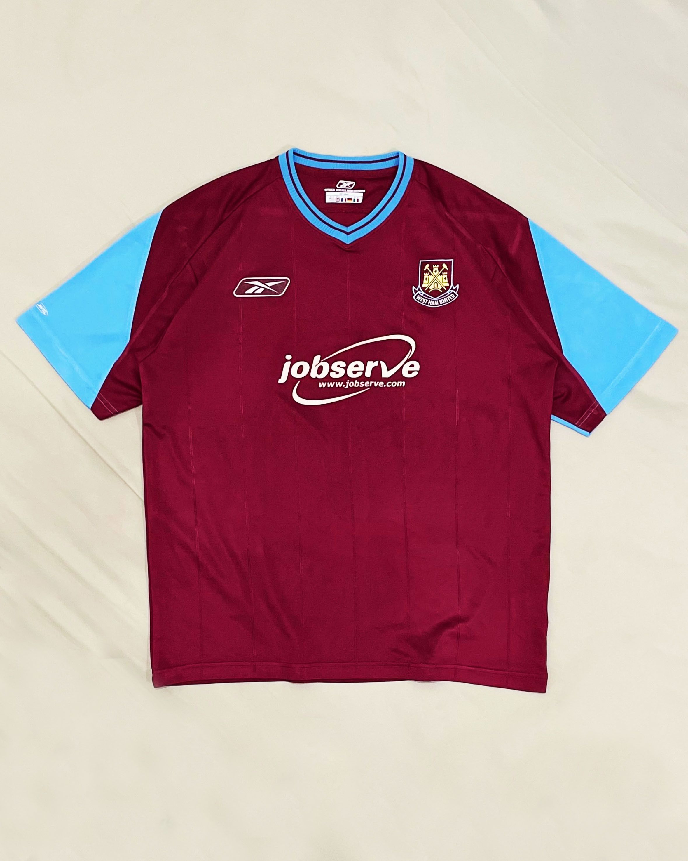 Reebok West Ham United Home Kit 2003 2004 2005 Size US L / EU 52-54 / 3 - 1 Thumbnail