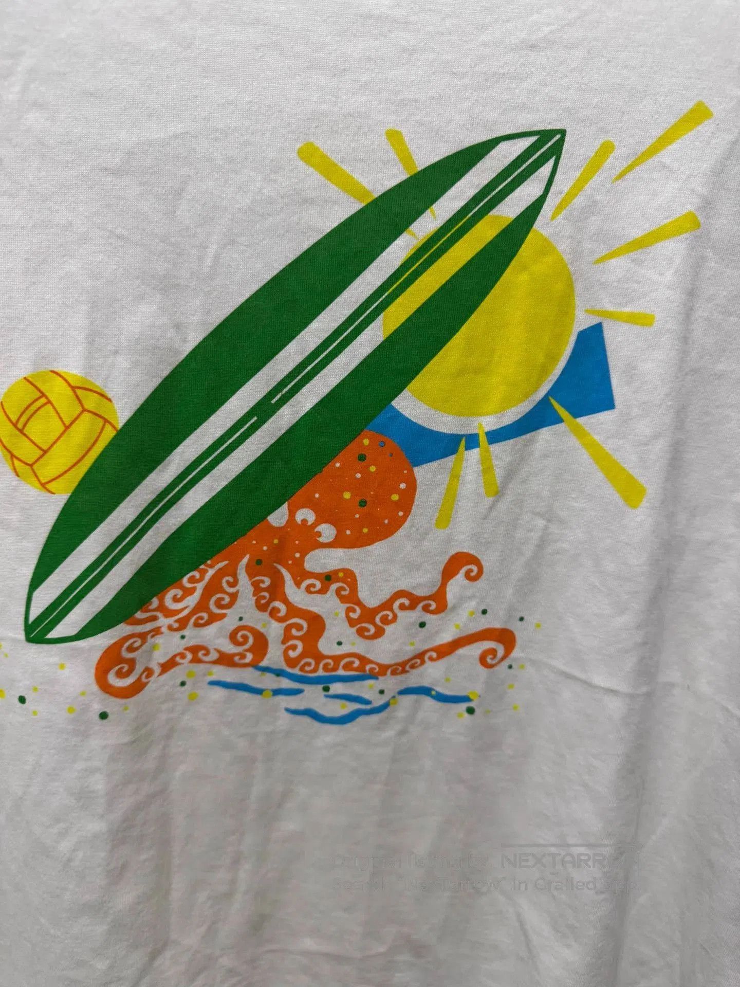 Hermes White Graphic Short Sleeve T-Shirt. Size US M / EU 48-50 / 2 - 3 Thumbnail