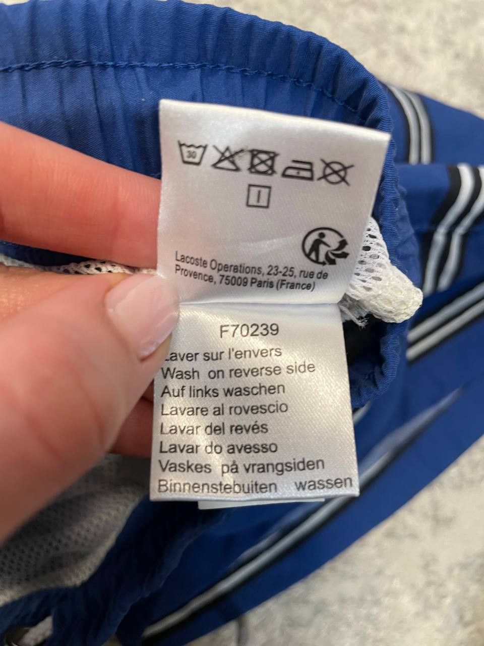 Lacoste Lacoste Men's Swimming Trunks, Size L, Blue, Beach Size US 34 / EU 50 - 11 Thumbnail