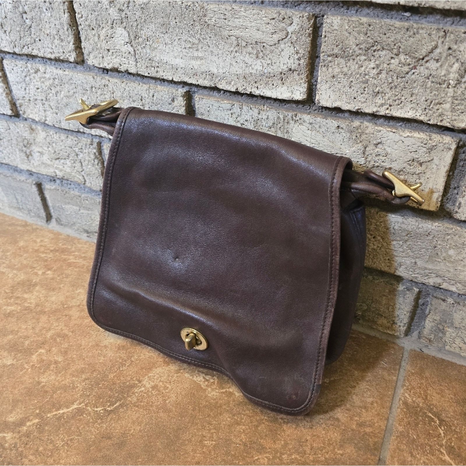 Coach Dark Brown | COACH | Vintage Leather Compartment Crossbody Size ONE SIZE - 2 Thumbnail