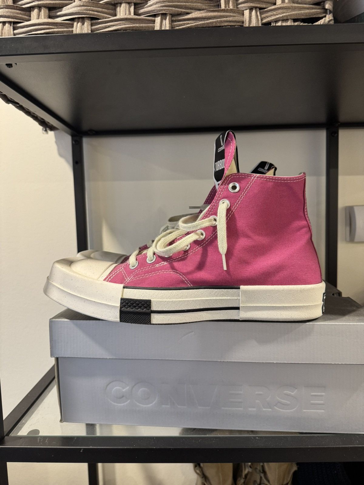 Converse × Rick Owens Drkshdw Rick Owens Drkshdw Converse Hot Pink Square Toe Size US 9 / EU 42 - 1 Thumbnail