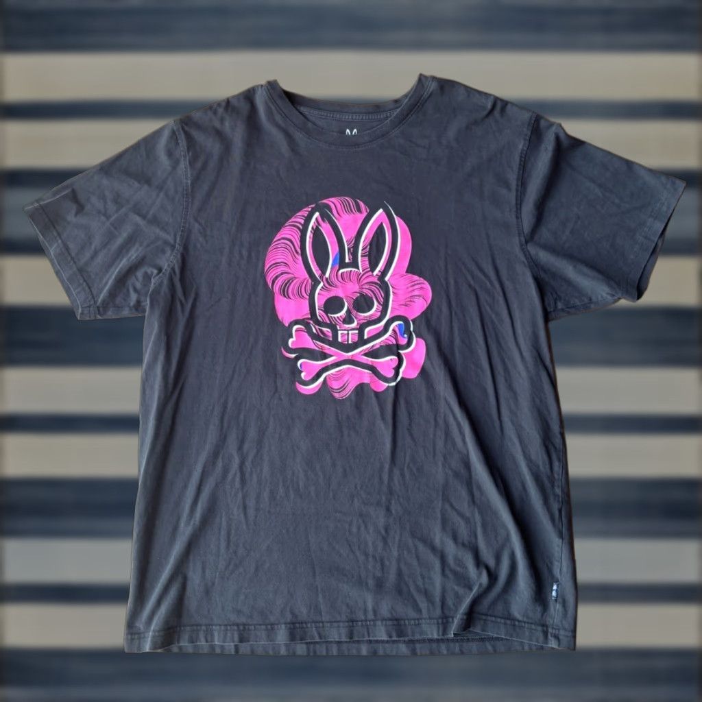 Psycho Bunny Psycho Bunny Skull Graphic Short Sleeve T-Shirt Men’s 8 Black Size US M / EU 48-50 / 2 - 1 Thumbnail