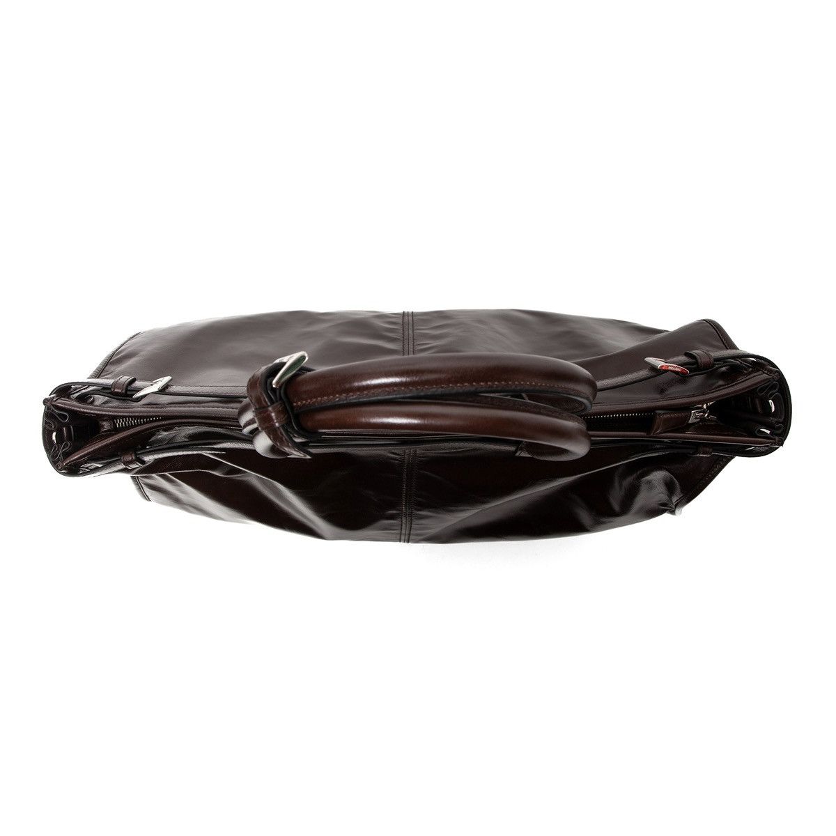 Prada Bonnie Extra Large Leather Bag Dark Brown Size ONE SIZE - 5 Thumbnail