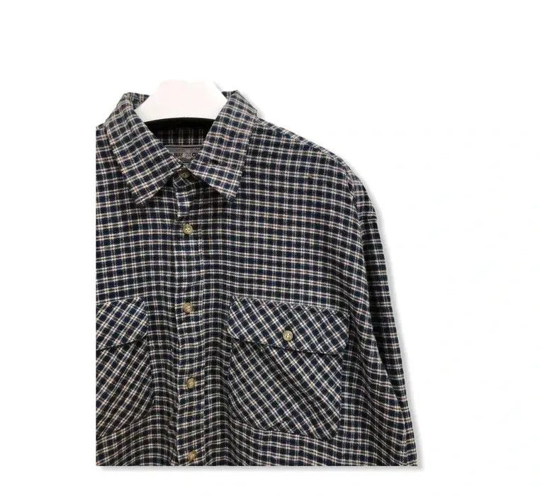 Flannel × Vintage Vintage May Club Plaid Tartan Flannel Shirt 👕 Size US L / EU 52-54 / 3 - 2 Thumbnail