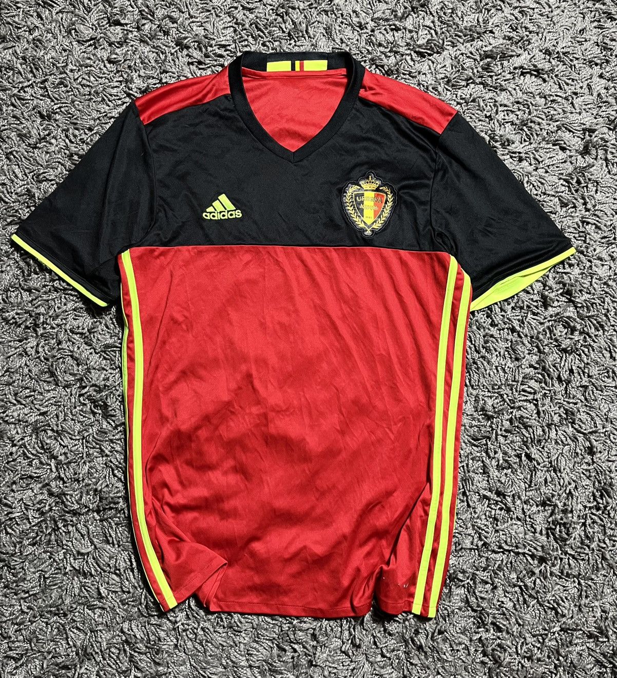 Adidas ADIDAS BELGIUM 2016/17 TRIKOT SOCCER NATIONAL JERSEY Size US M / EU 48-50 / 2 - 1 Thumbnail