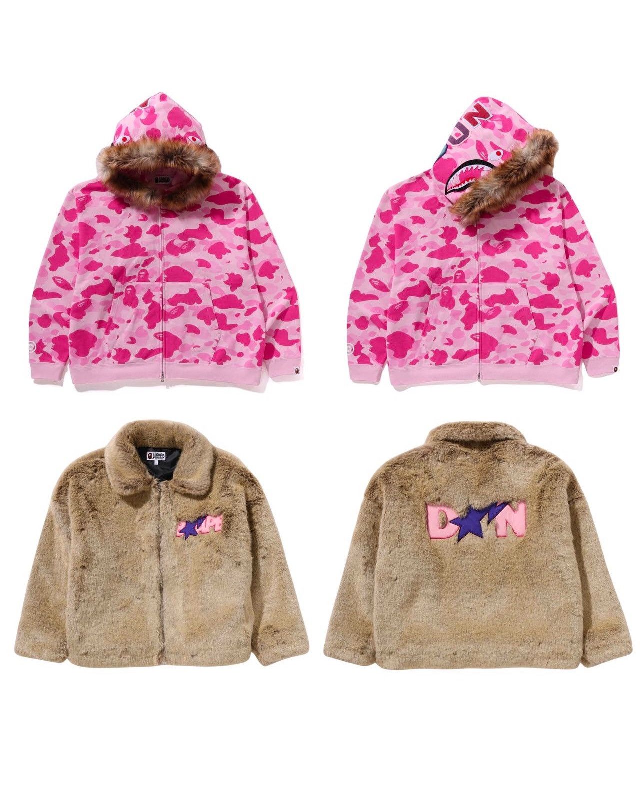 Bape BAPE X DON TOLIVER FUR SHARK HOODIE Size US XL / EU 56 / 4 - 5 Thumbnail