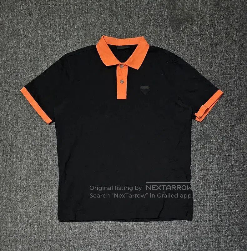 Prada Prada Black Short Sleeve Polo Shirt. Size US L / EU 52-54 / 3 - 1 Thumbnail
