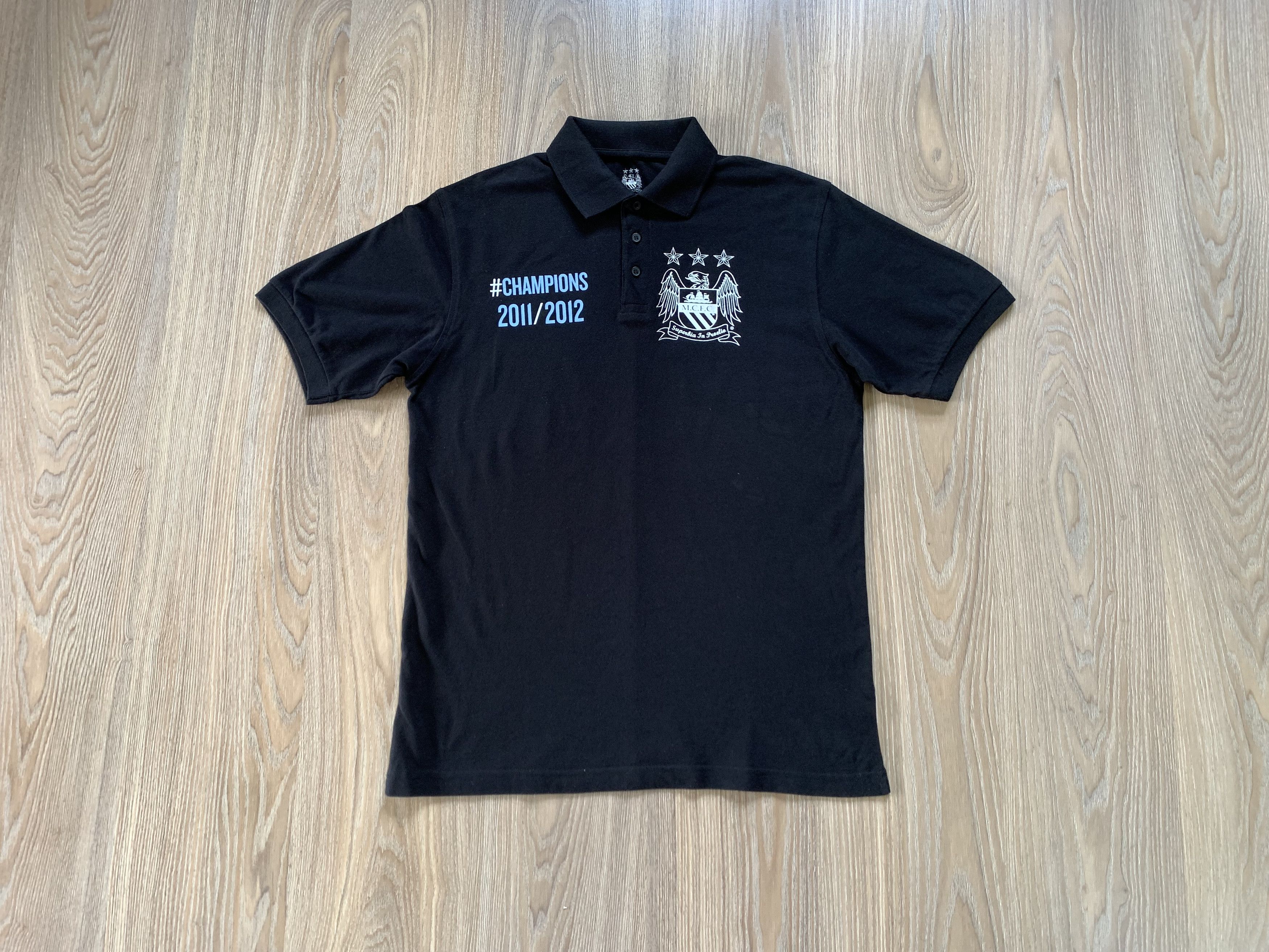 Other Manchester City 2011 Black Cotton Polo T Shirt Size US L / EU 52-54 / 3 - 1 Thumbnail