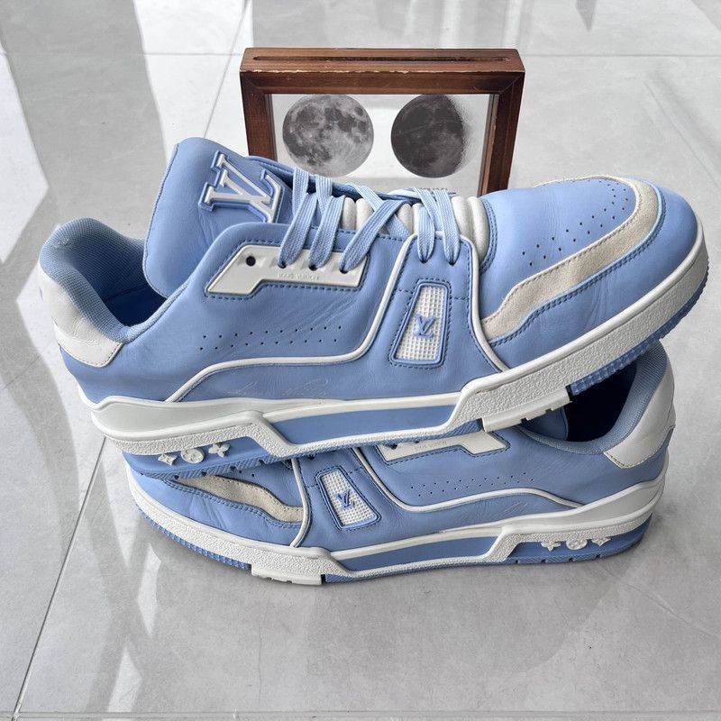Louis Vuitton Louis Vuitton Blue Trainer Fashion Sneakers for Men -2508 Size US 8.5 / EU 41-42 - 5 Thumbnail