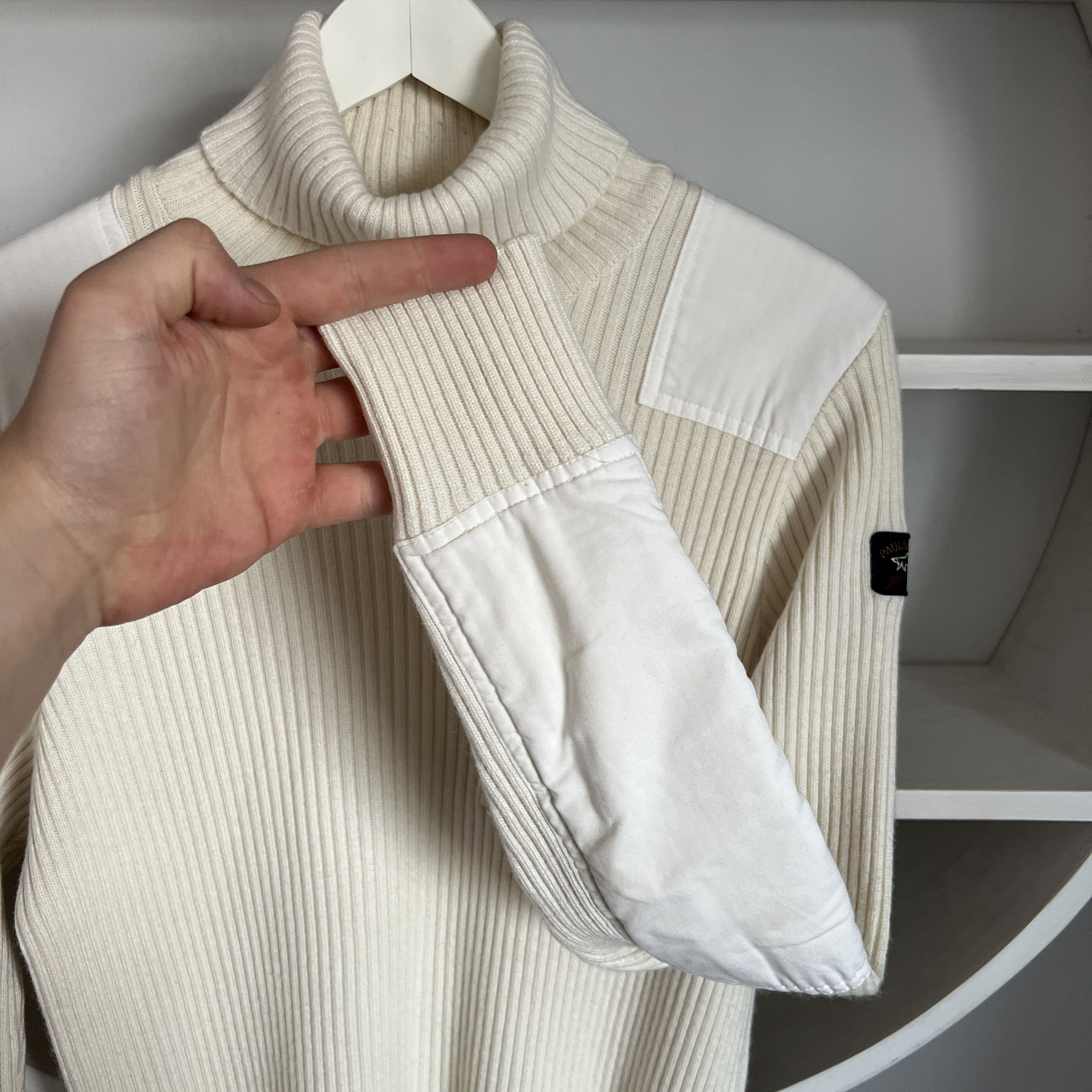 Paul & Shark PAUL & SHARK Archive 1983 Sweater Fisherman Wool White Beige Size US M / EU 48-50 / 2 - 5 Thumbnail