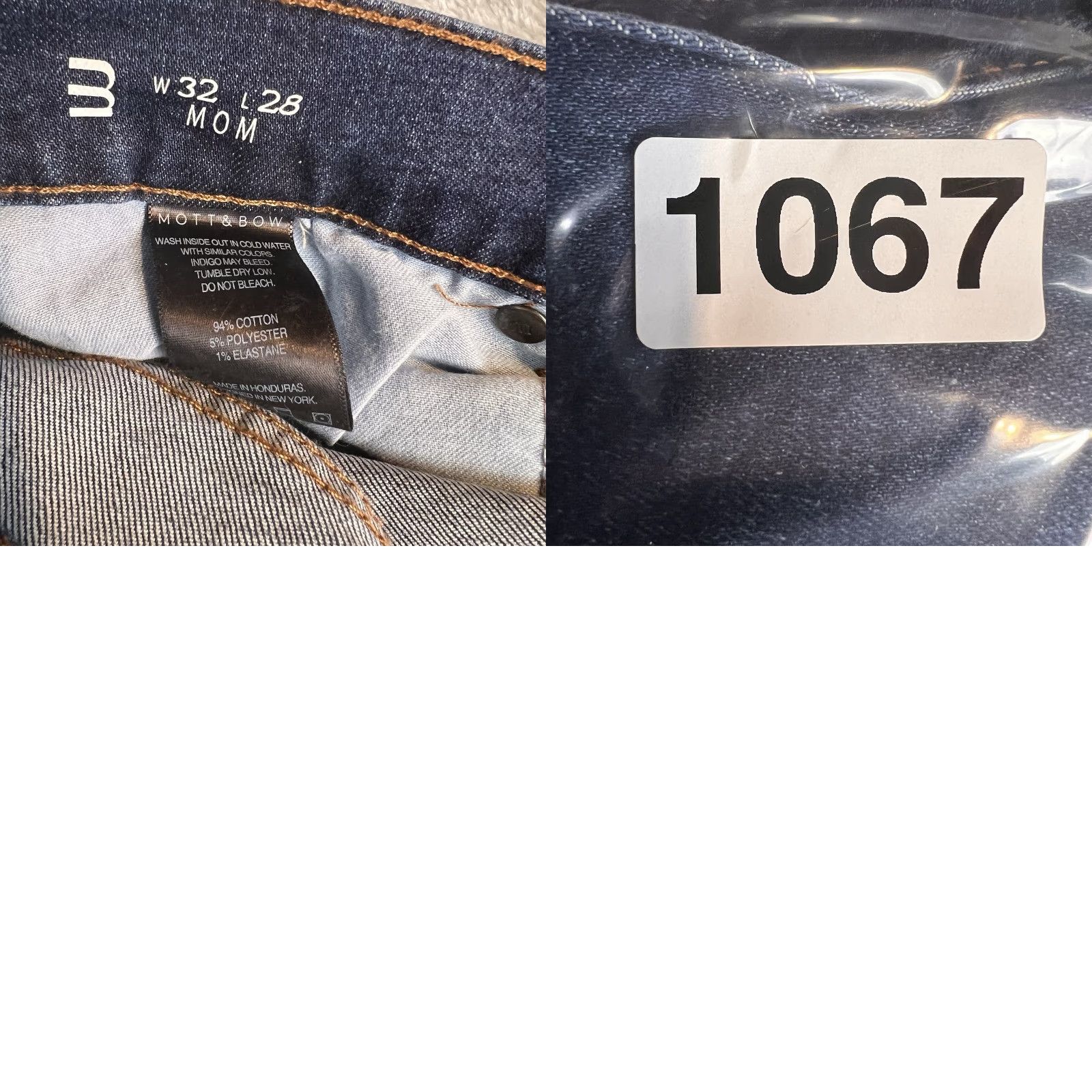 Mott & Bow Mott & Bow Mom Ridge Jeans Women 32x29 Blue Dark Wash Denim High Rise 5-Pocket Boho 90s Velvet? (Wait) Size 24" / US 00 / IT 34 - 8 Thumbnail