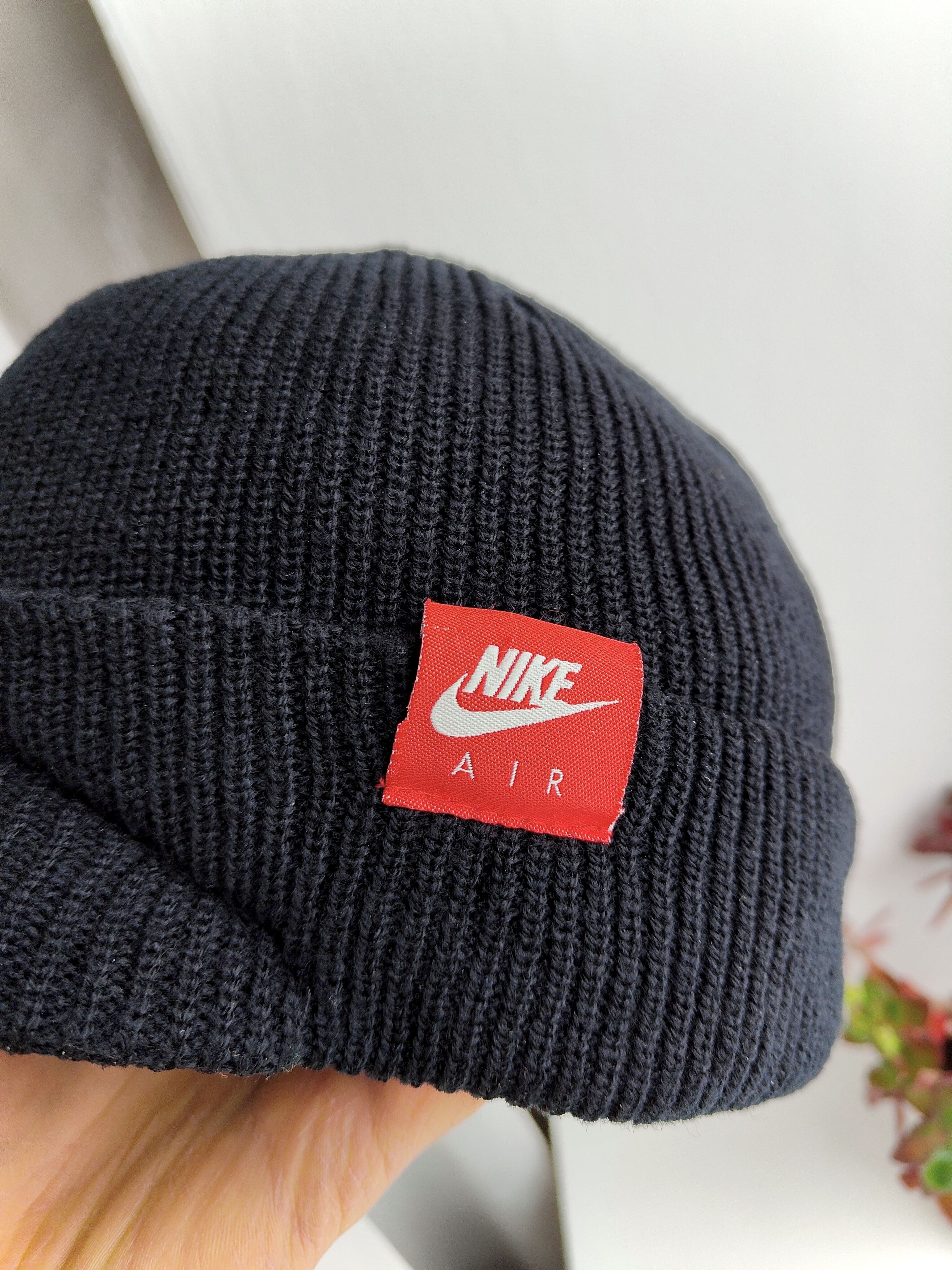 Nike Vintage Nike Air Visor Beanie Hat Jeep Cap Cuffed Peaked Hat Size ONE SIZE - 4 Thumbnail