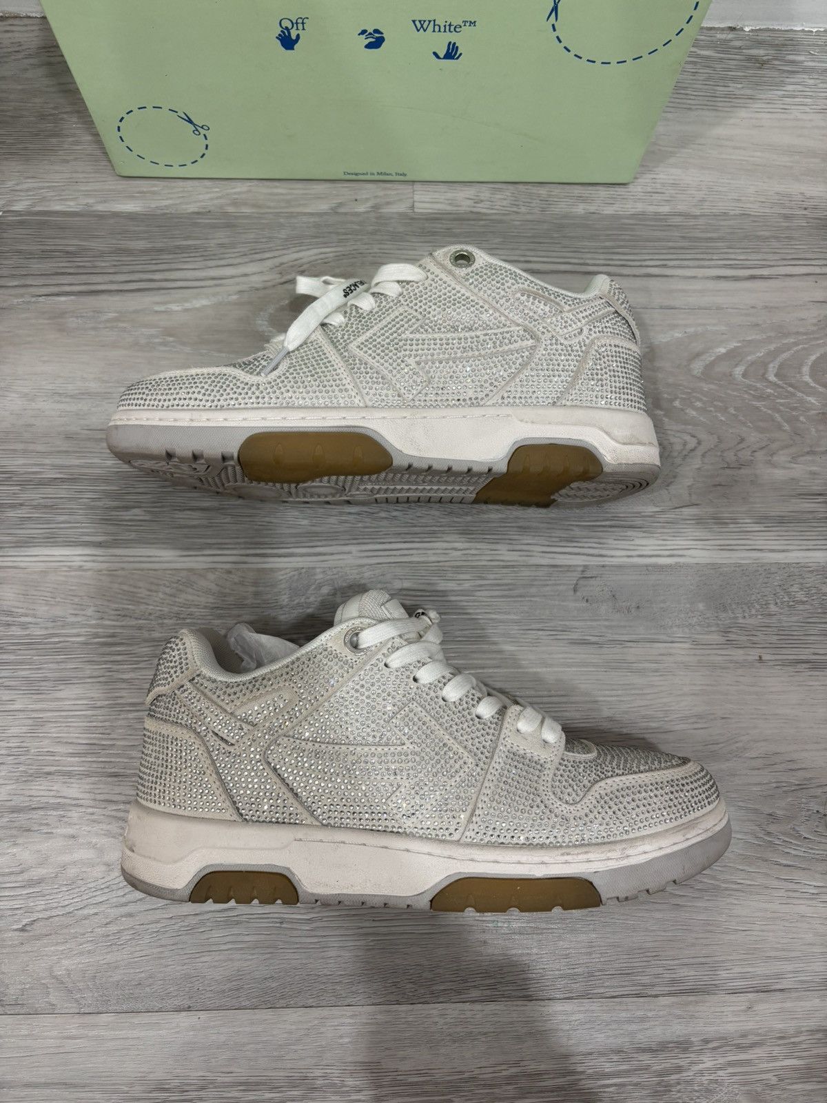 Off-White Off-white out of office strass sneakers Size US 10 / IT 40 - 1 Thumbnail