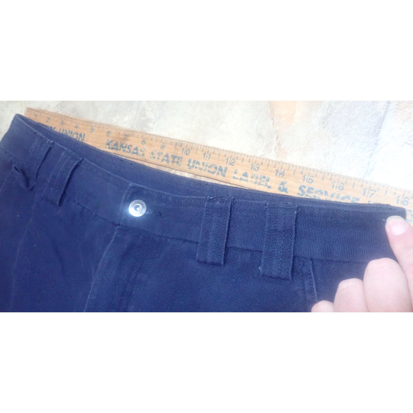 Duluth Trading Company Vintage Duluth Trading Co Mens Cargo Pants Size 36x27 Heavy Navy Canvas Relaxed Fit Workwear Size US 36 / EU 52 - 6 Thumbnail