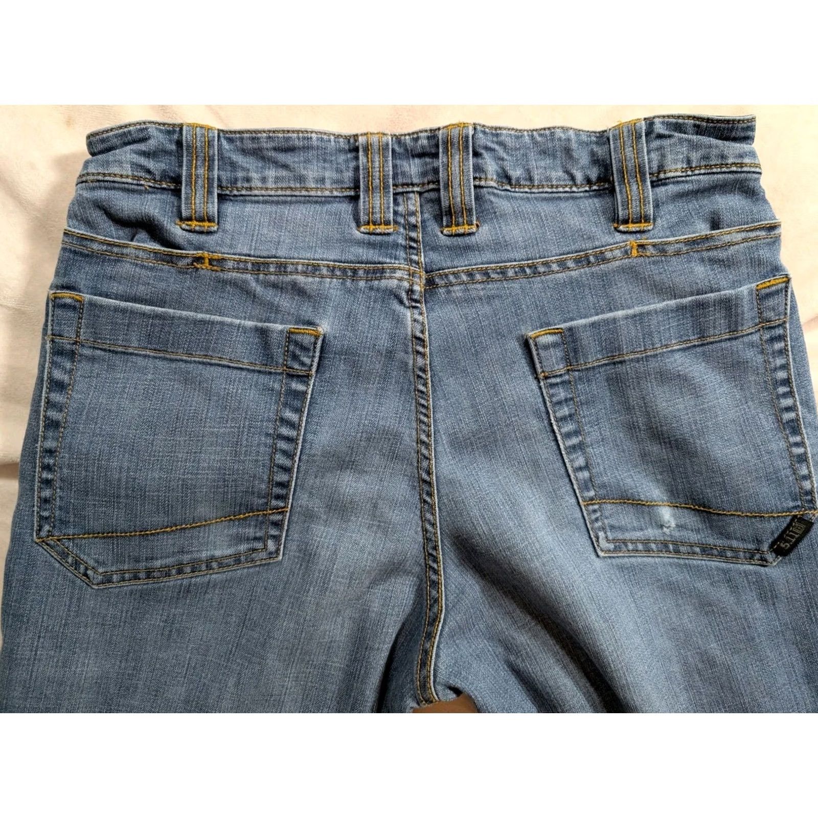 Vintage 5.11 Tactical Defender Stretch Jeans 7-Pocket Blue Denim Mens 30x34 Regular Regular XS? Size US 30 / EU 46 - 6 Thumbnail