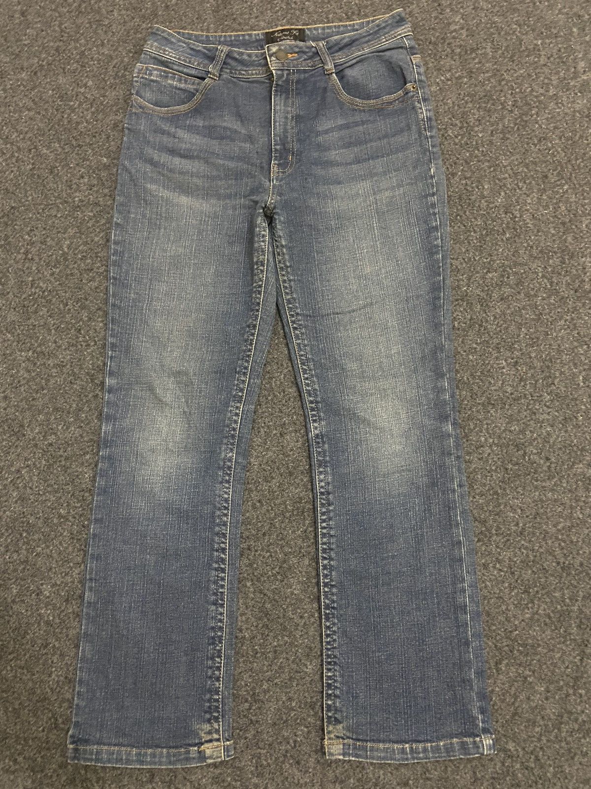 Japanese Brand Vintage Y2K Natural fit strectch denim pants flare Size 26" / US 2 / IT 38 - 1 Thumbnail