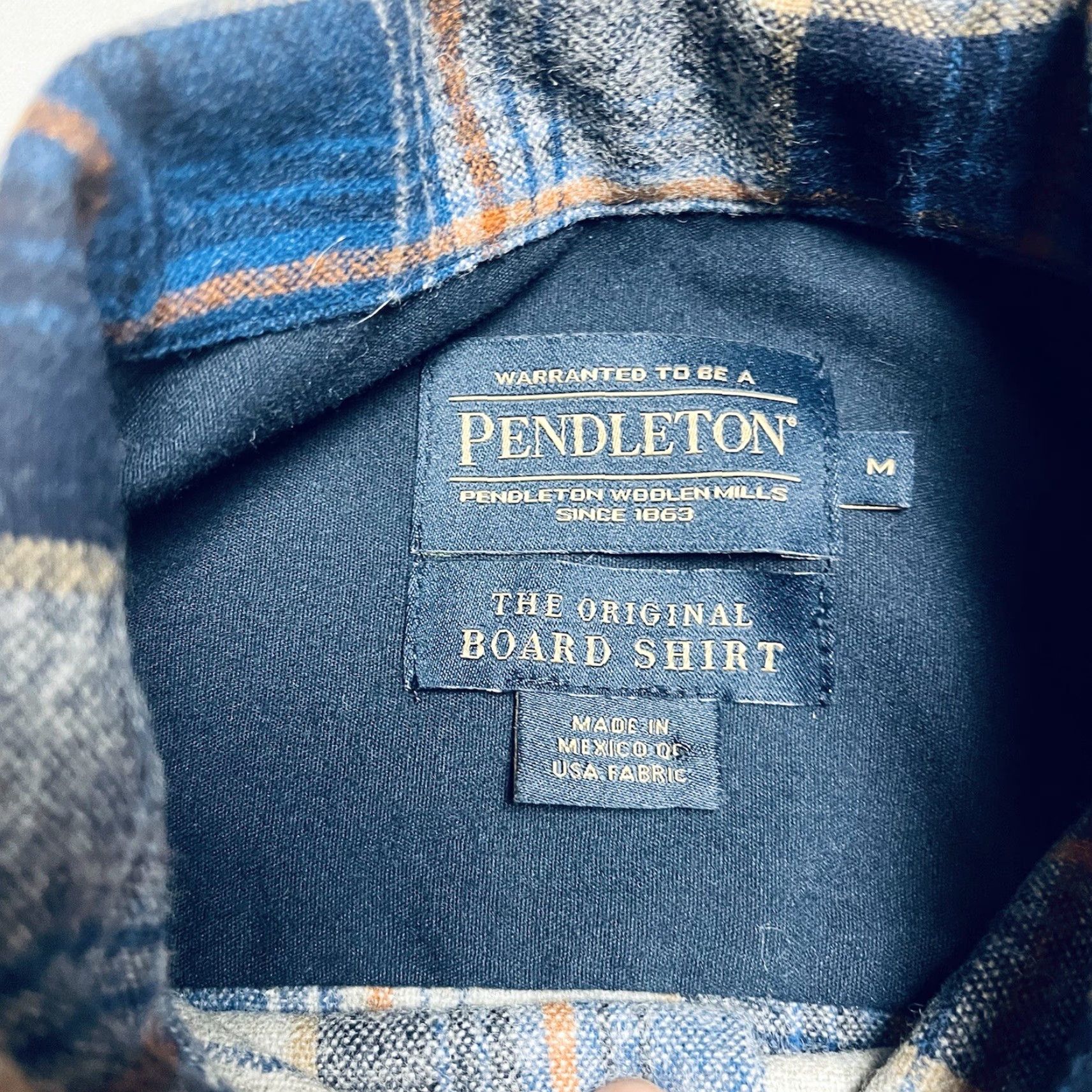 Pendleton Pendleton Original Board Shirt Plaid Flannel Button Up Loop Collar Medium Size US M / EU 48-50 / 2 - 2 Thumbnail