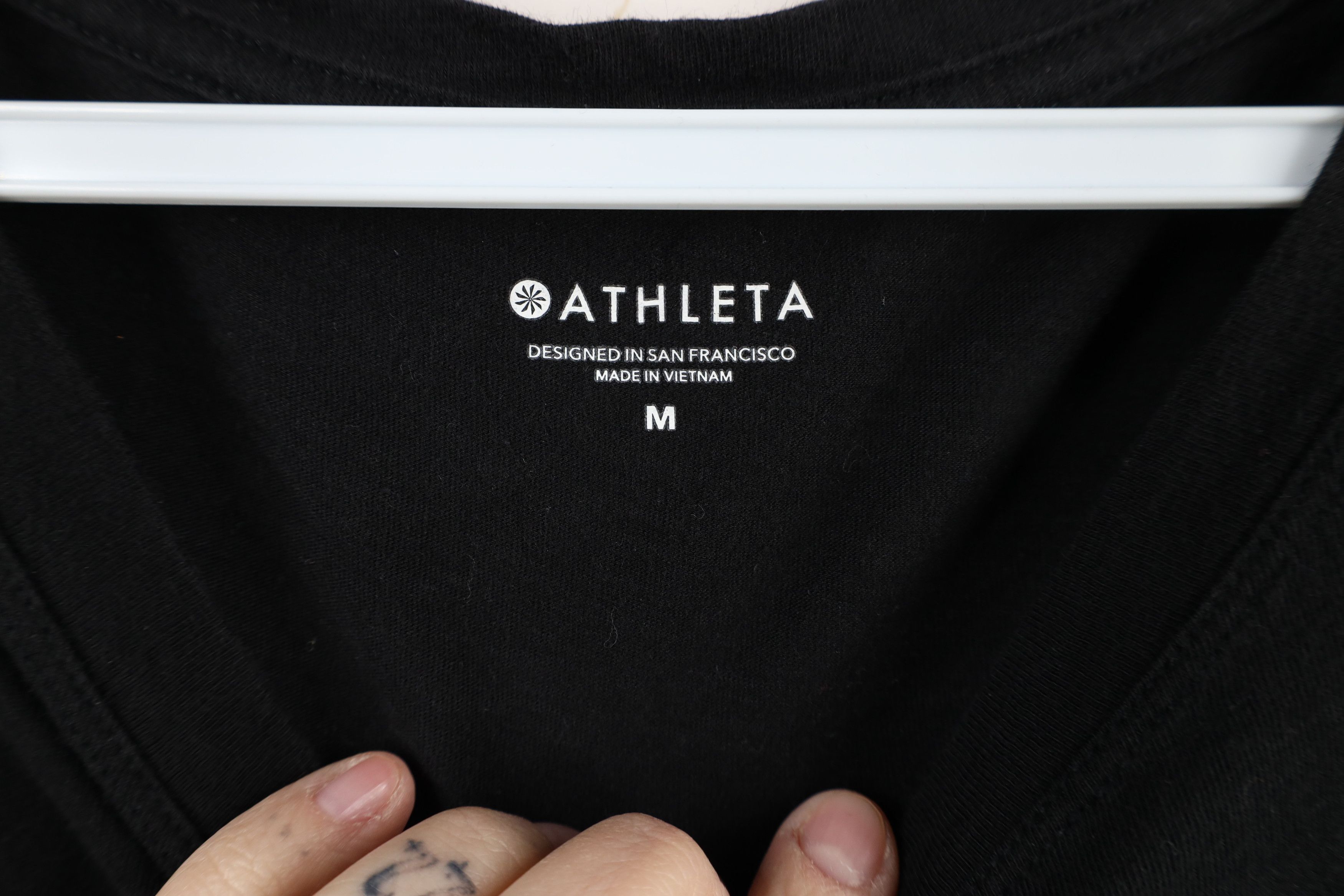 Athleta × Vintage Athleta Spell Out Stand Up Stand Together Cropped T-Shirt Size M / US 6-8 / IT 42-44 - 5 Thumbnail