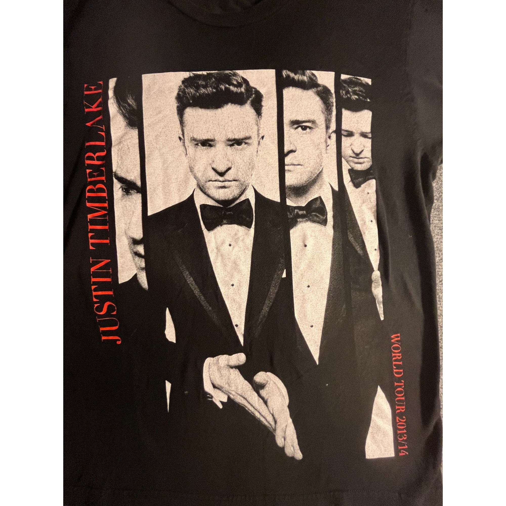Gildan justin timberlake tour shirt size medium black short sleeve Size US M / EU 48-50 / 2 - 2 Thumbnail