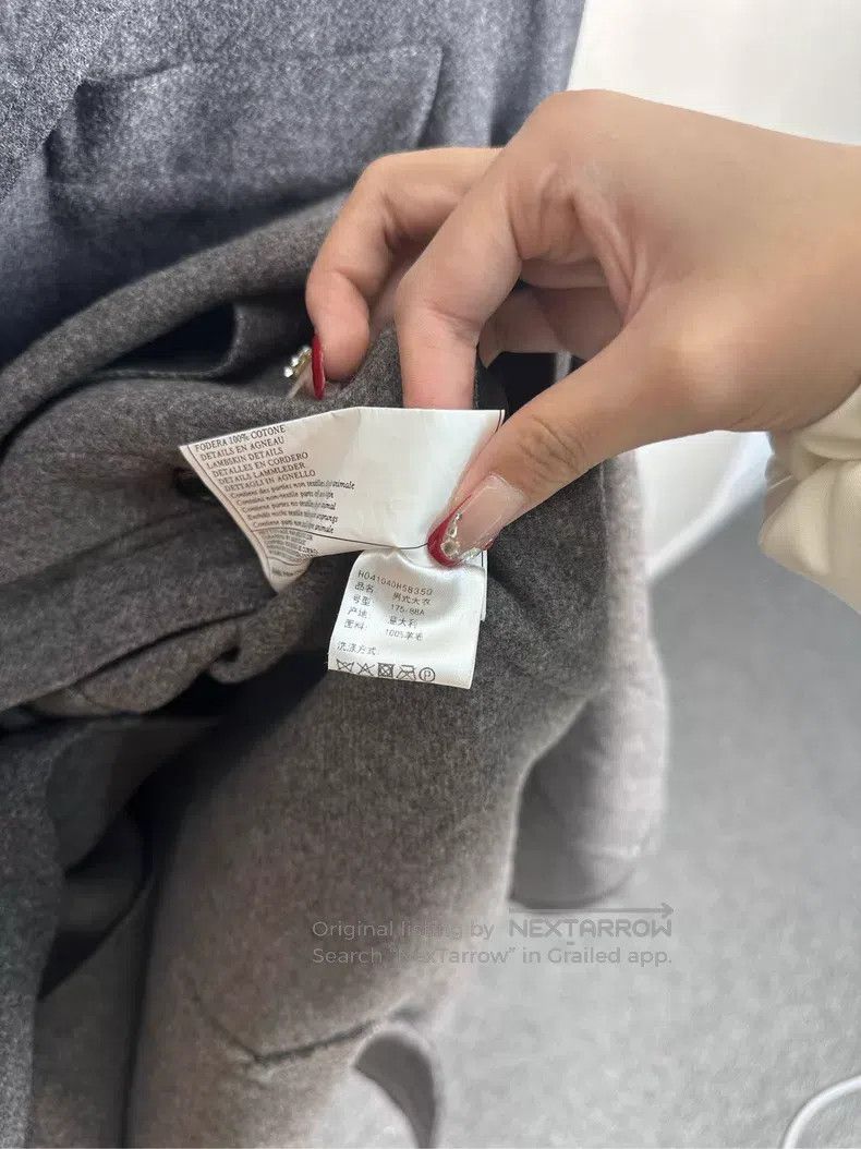 Hermes Hermes Gray Long Wool Coat Size US M / EU 48-50 / 2 - 4 Thumbnail