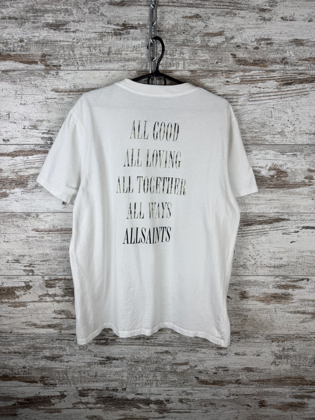 Allsaints × Japanese Brand Mens Vintage AllSaints T-shirt big logo tee Japanese luxury Size US M / EU 48-50 / 2 - 11 Thumbnail