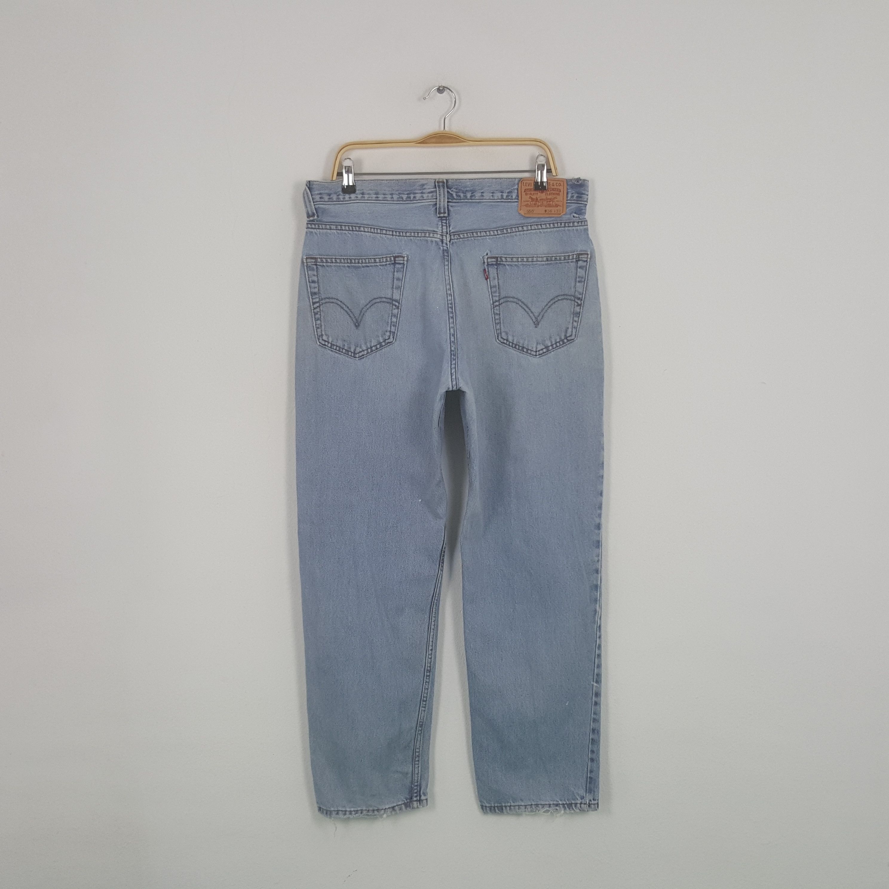 Levi's × Vintage Vintage Levi's 550 American Distressed Denim Jeans Size US 35 - 4 Thumbnail