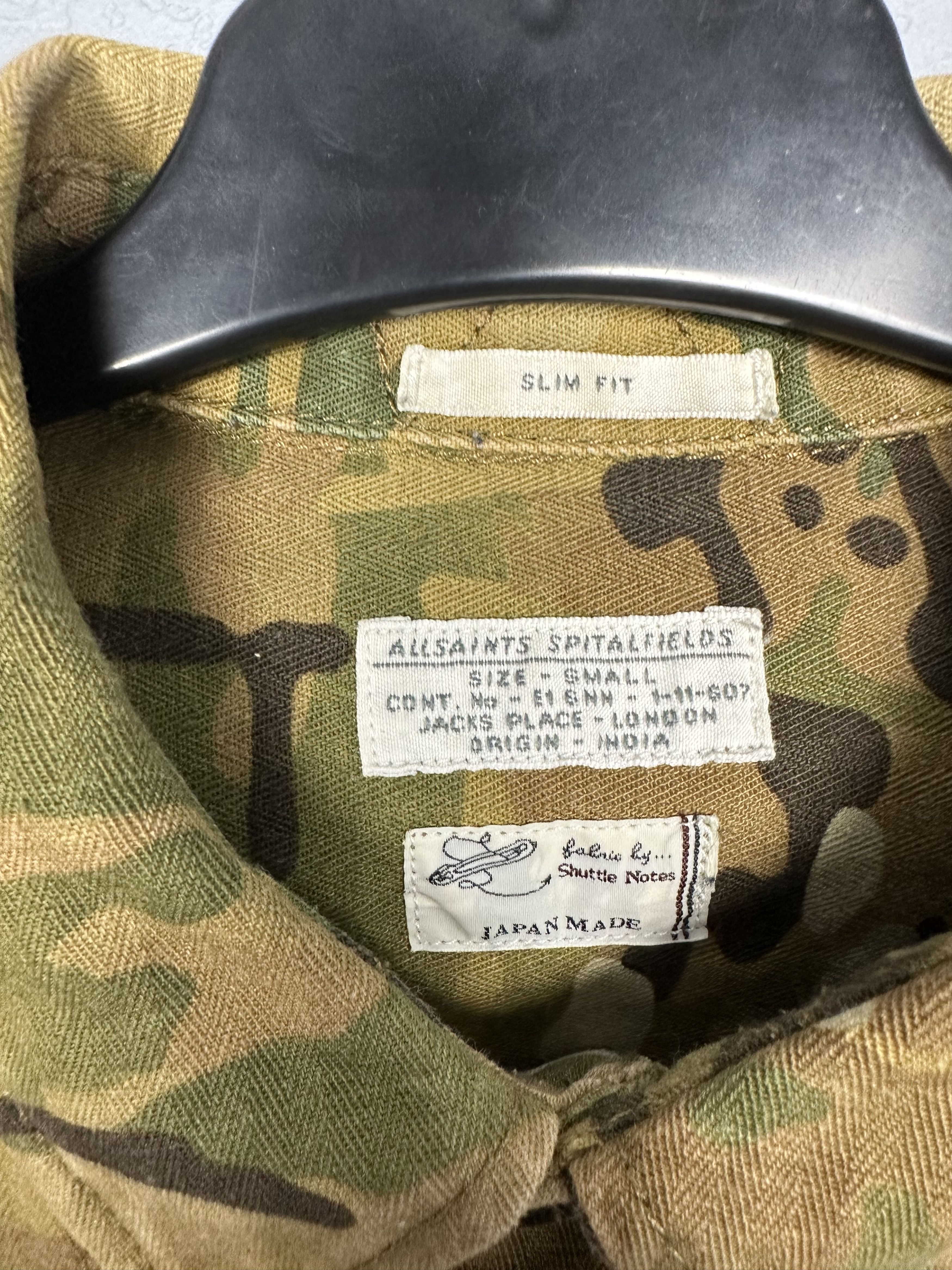Allsaints Allsaints Ernesto Mens Camo Overshirt Shirt Y2K Size US S / EU 44-46 / 1 - 2 Thumbnail