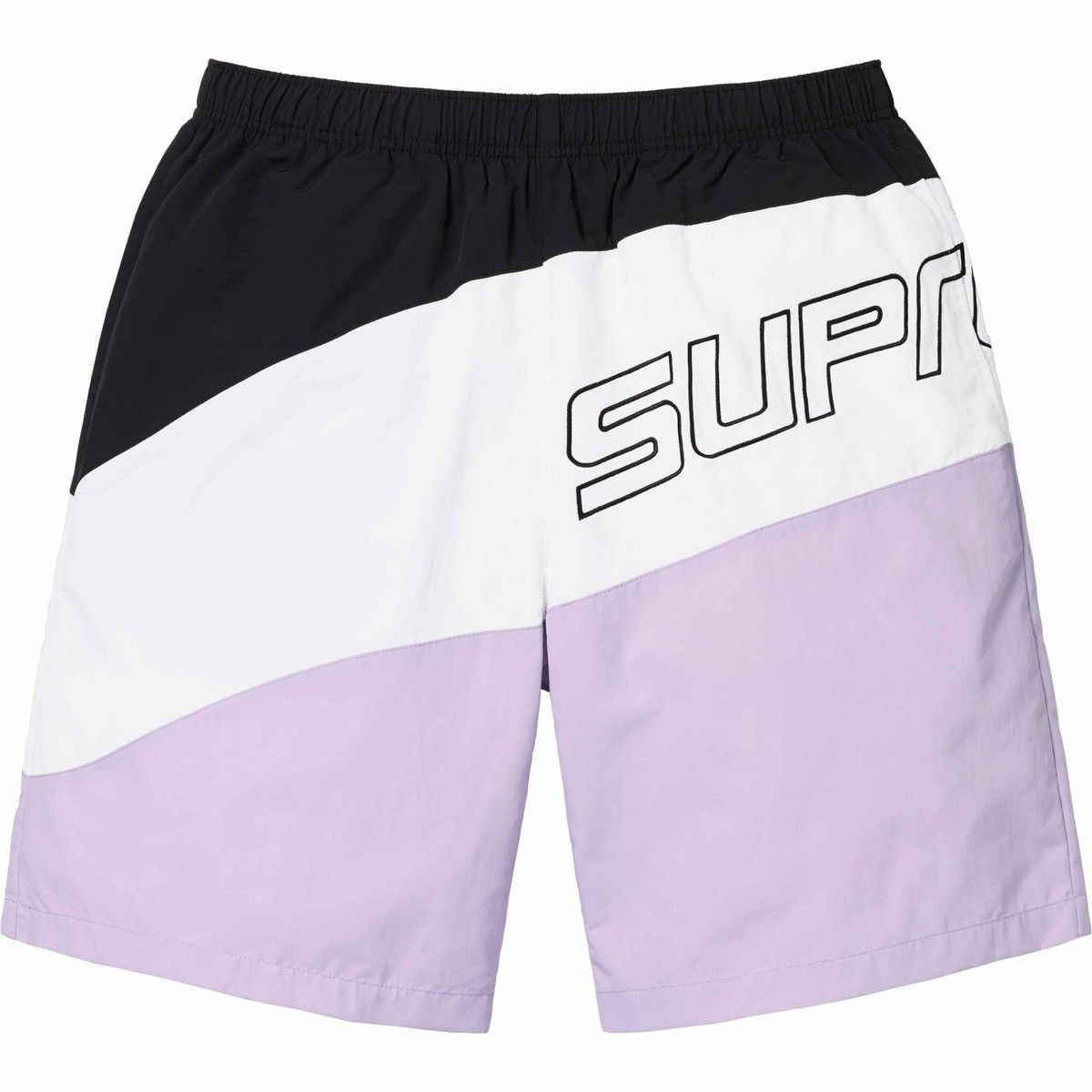 Image of Supreme Curve Nylon Short Ss24 Size XL Light Purple, Men's