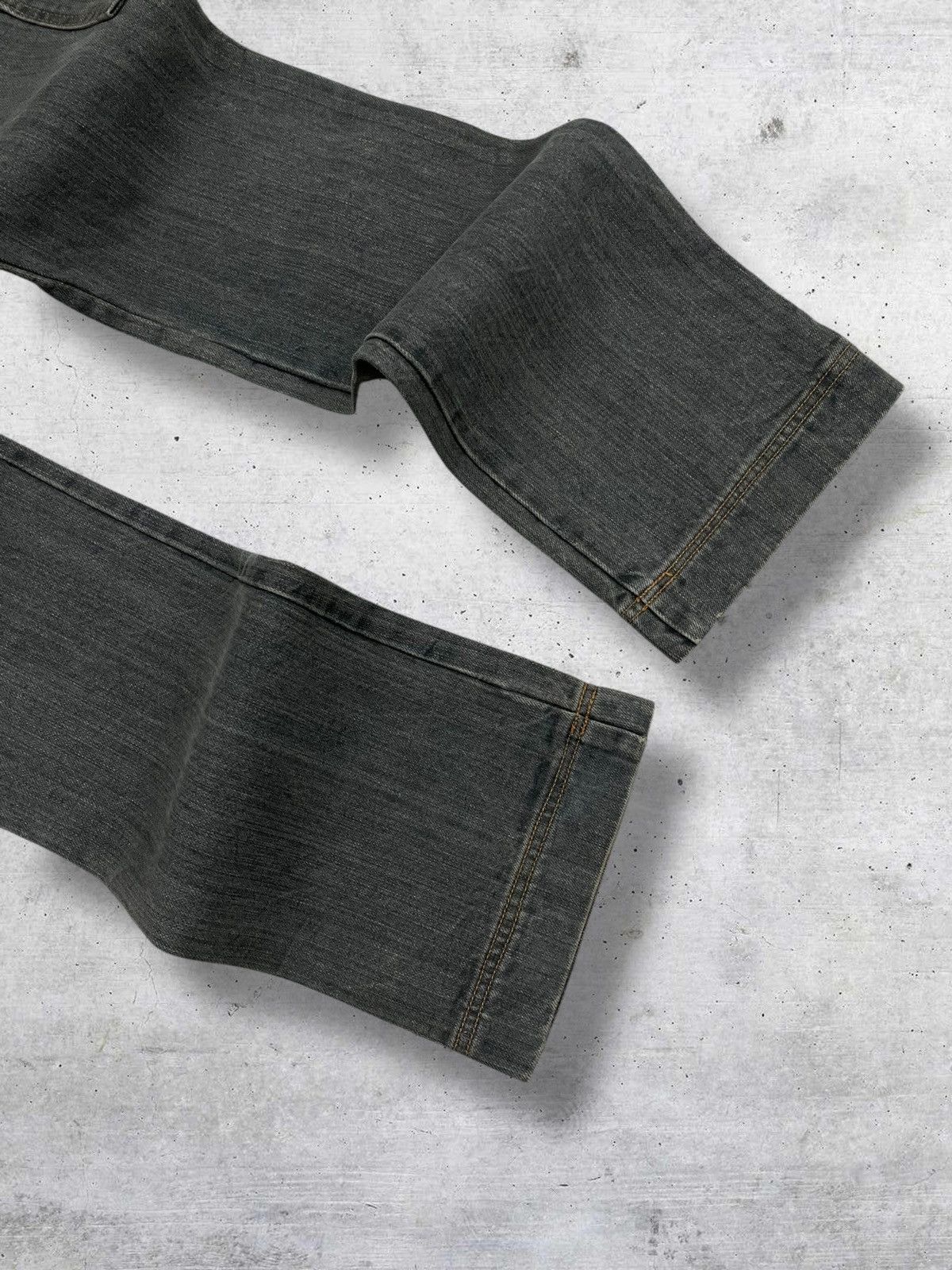 Tornado Mart VINTAGE EDGE ON ALL JAPAN DESIGNER 90S FLARED MUDWASH DENIM Size US 29 - 12 Thumbnail