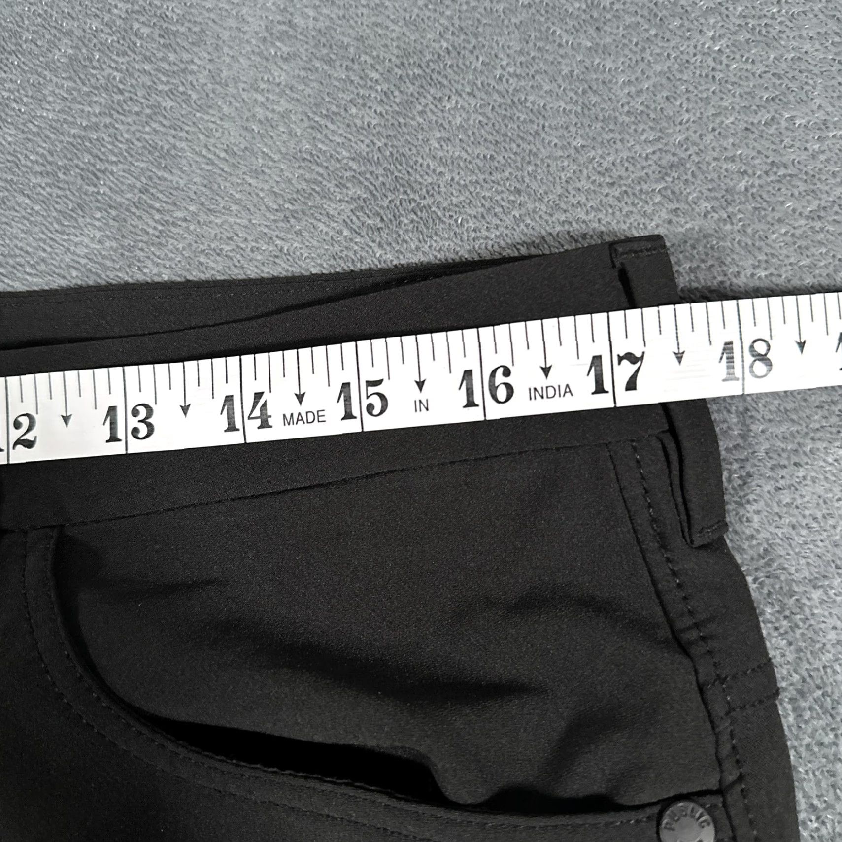 Vintage Public Rec Pants Mens 33x31 Black Tech Performance Chino 5 Pocket Stretch Casual Size US 33 - 7 Thumbnail