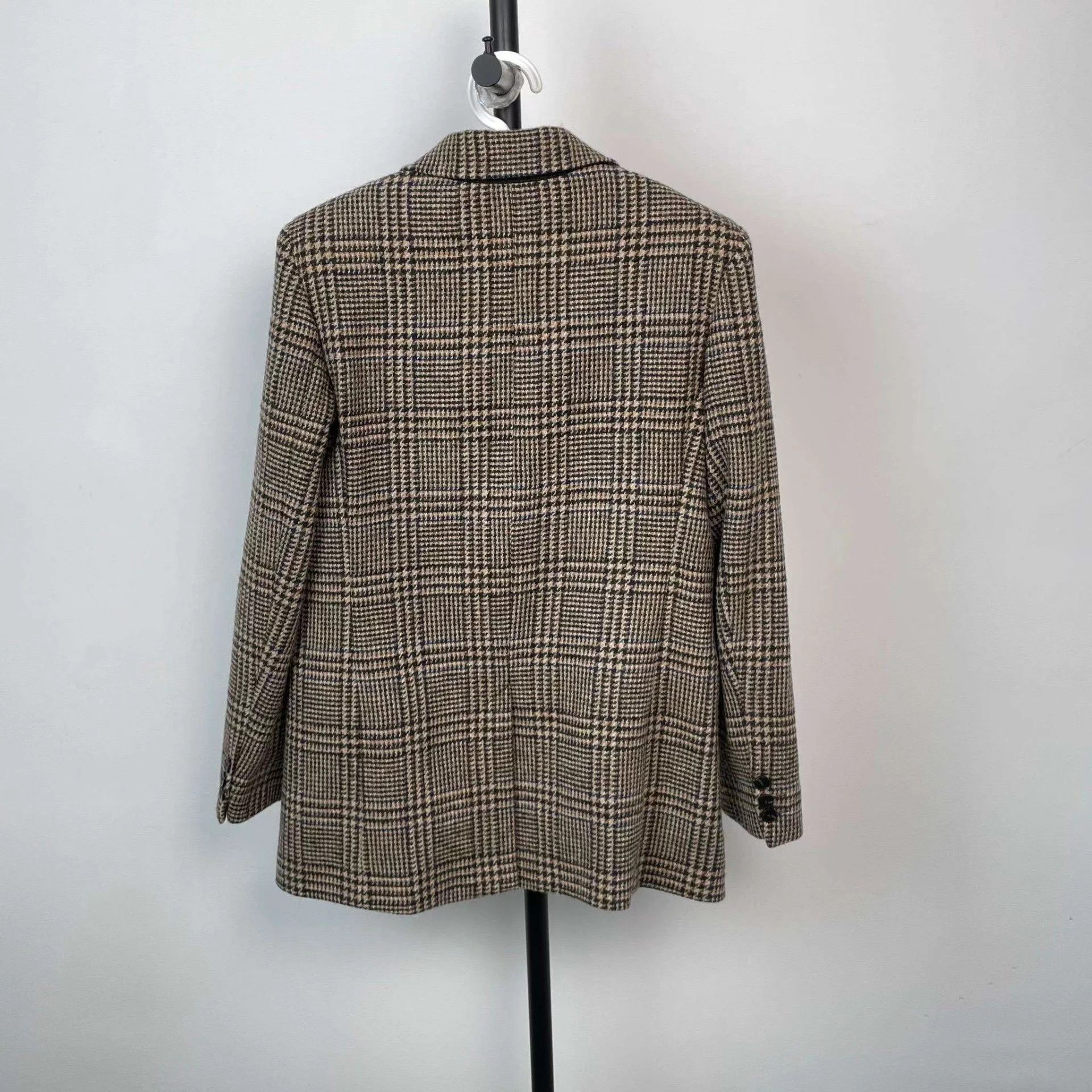 Max Mara MAXMara Check Beige Blazer IT 38 Size XS / US 0-2 / IT 36-38 - 2 Thumbnail