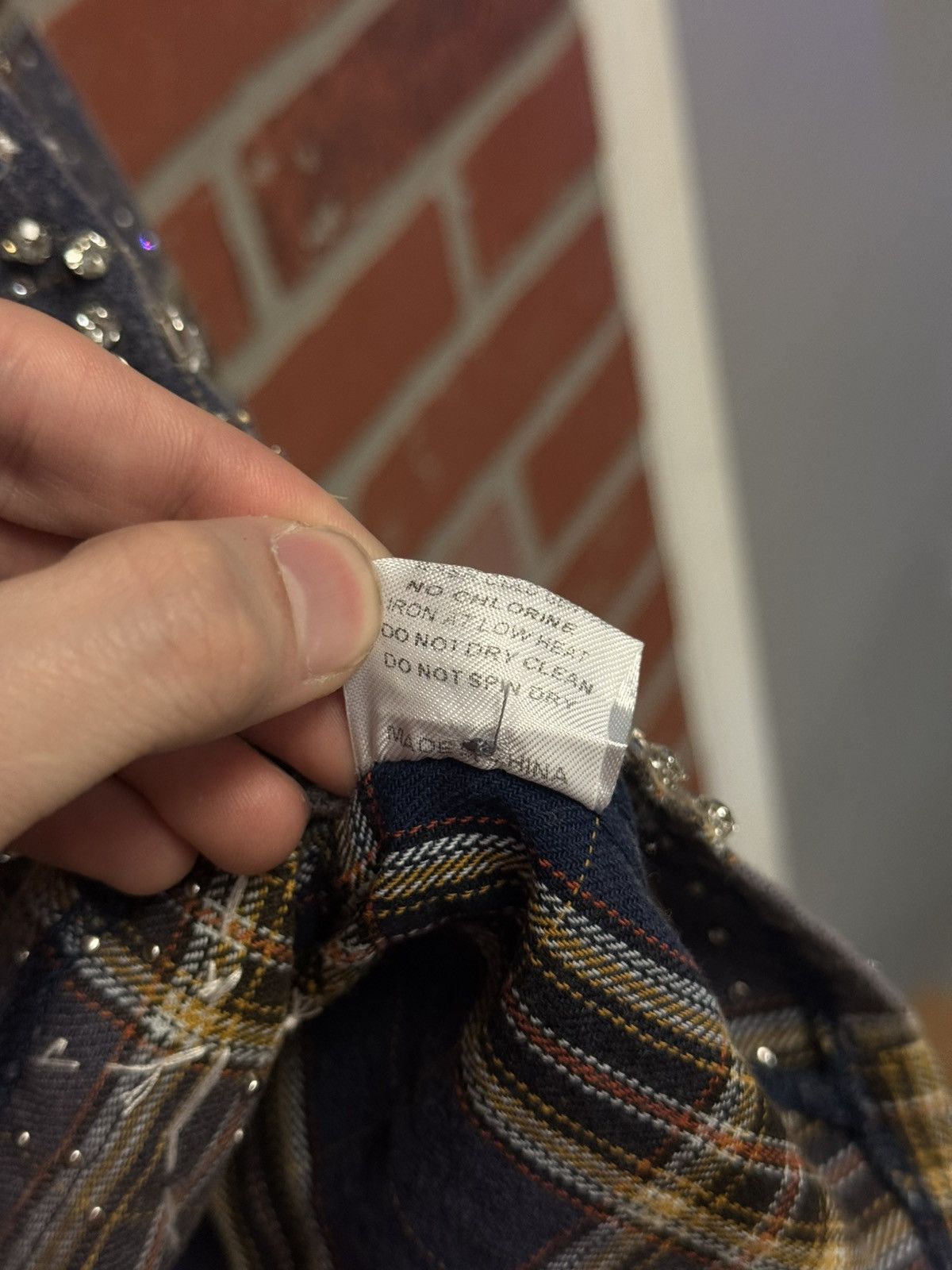 Vale Valley Crystal Flannel Long Sleeve Stones Size S (NEW) 💎 Size US S / EU 44-46 / 1 - 11 Thumbnail