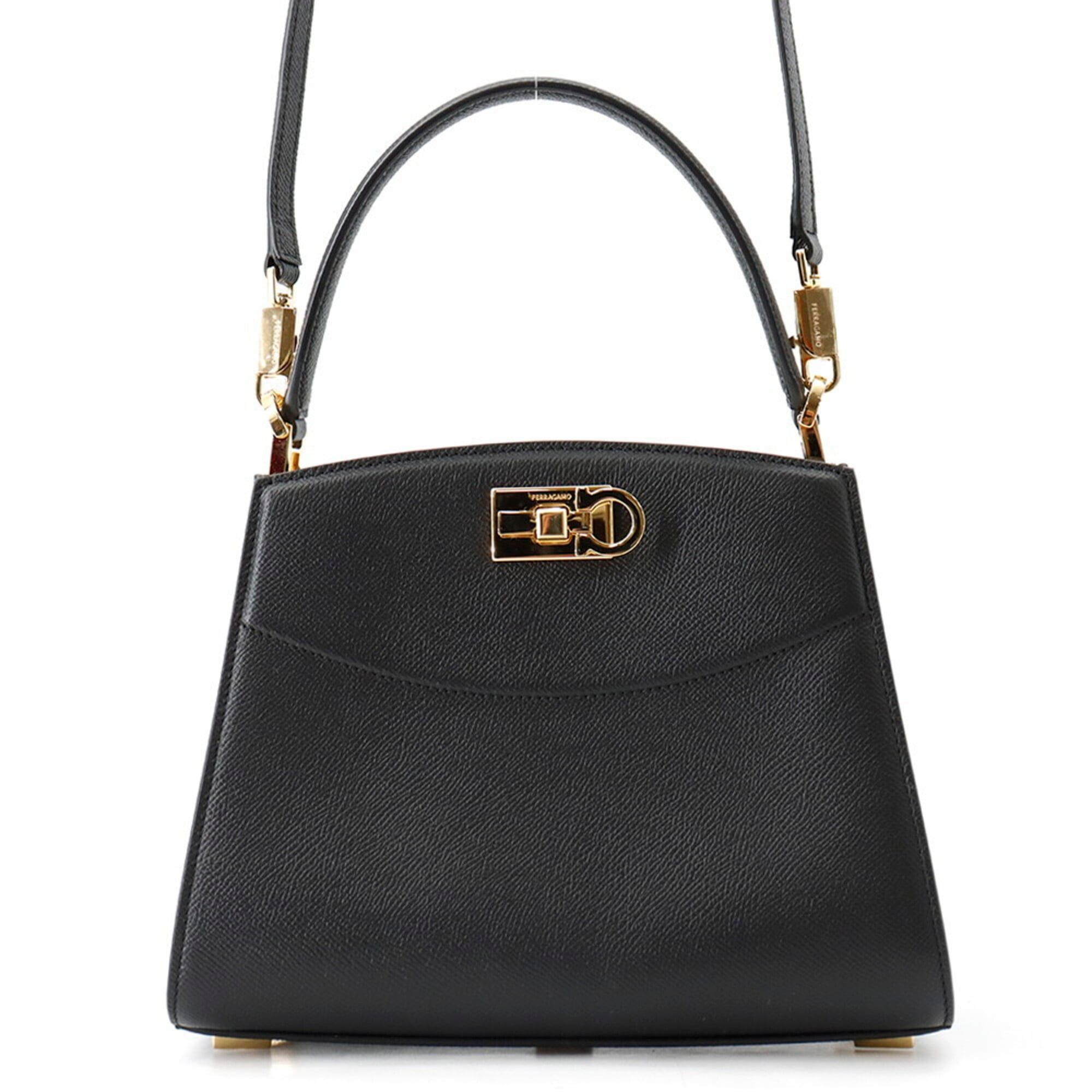 Salvatore Ferragamo Salvatore Ferragamo handbag New Studio Box S 21A210 2-way black for women Size ONE SIZE - 1 Thumbnail