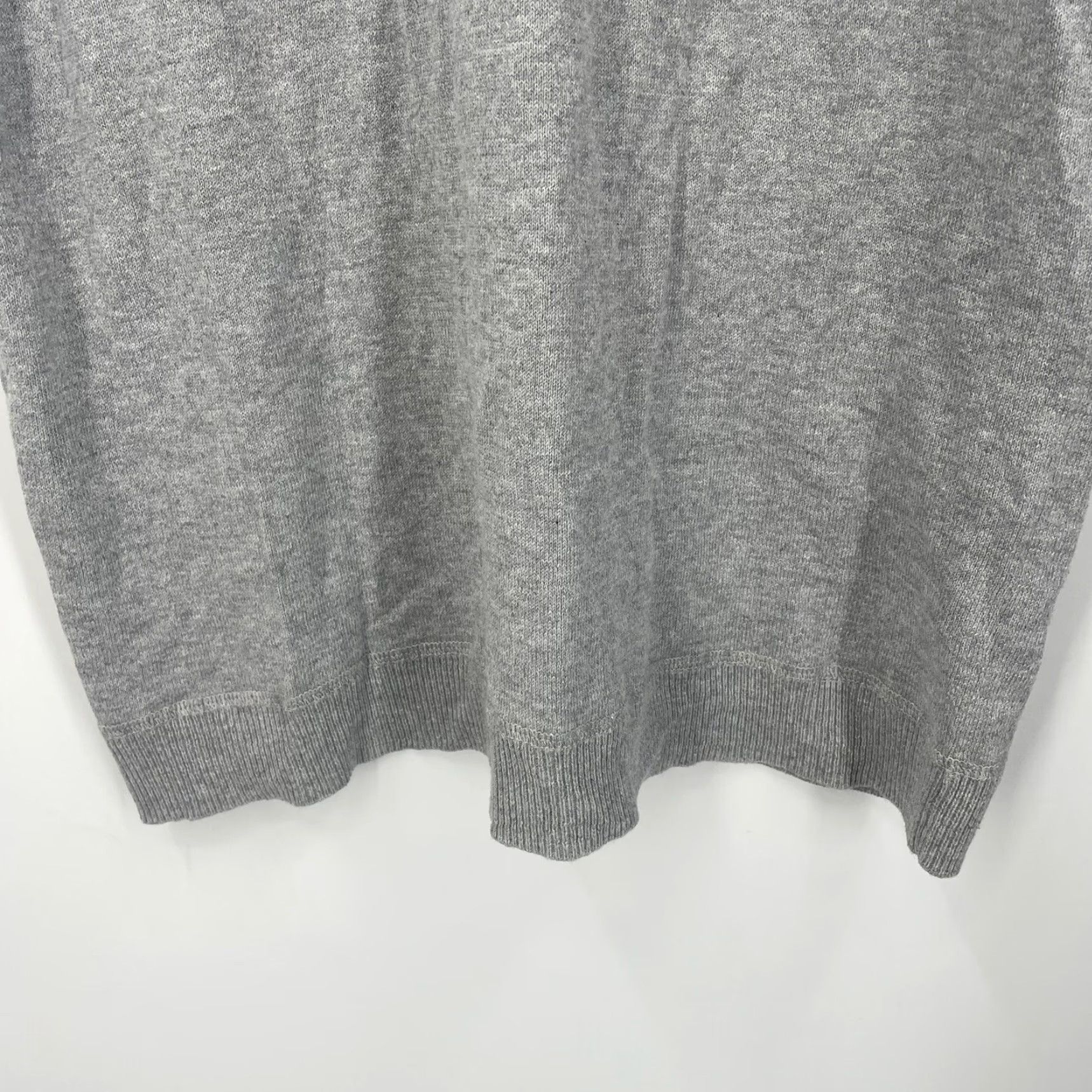 Vince Vince Sweater Dress Womens XS Gray Knit Oversized Short Sleeve Pullover Classic Designer Size XS / US 0-2 / IT 36-38 - 4 Thumbnail