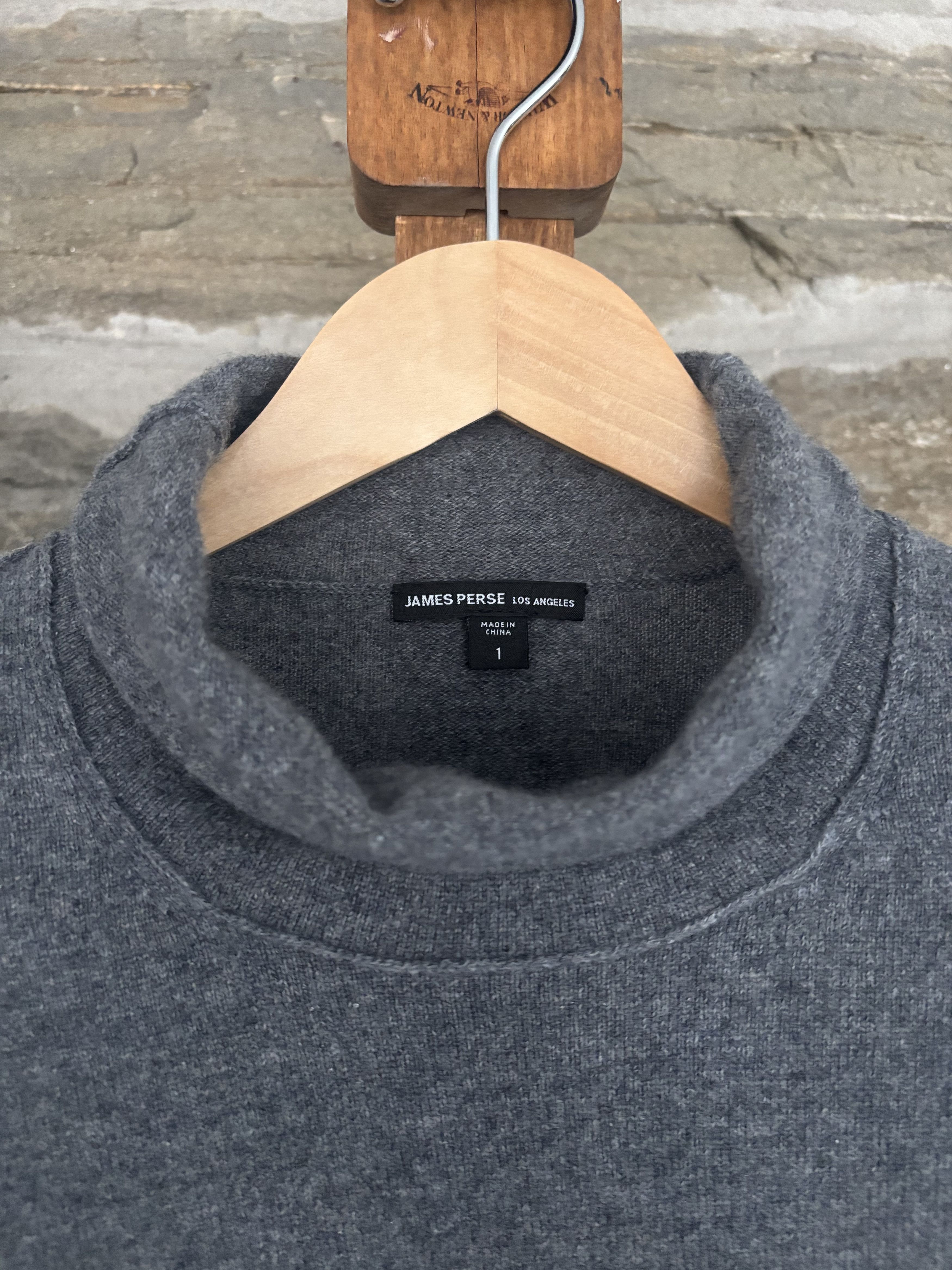 James Perse Cashmere Mock Neck Size US S / EU 44-46 / 1 - 3 Thumbnail