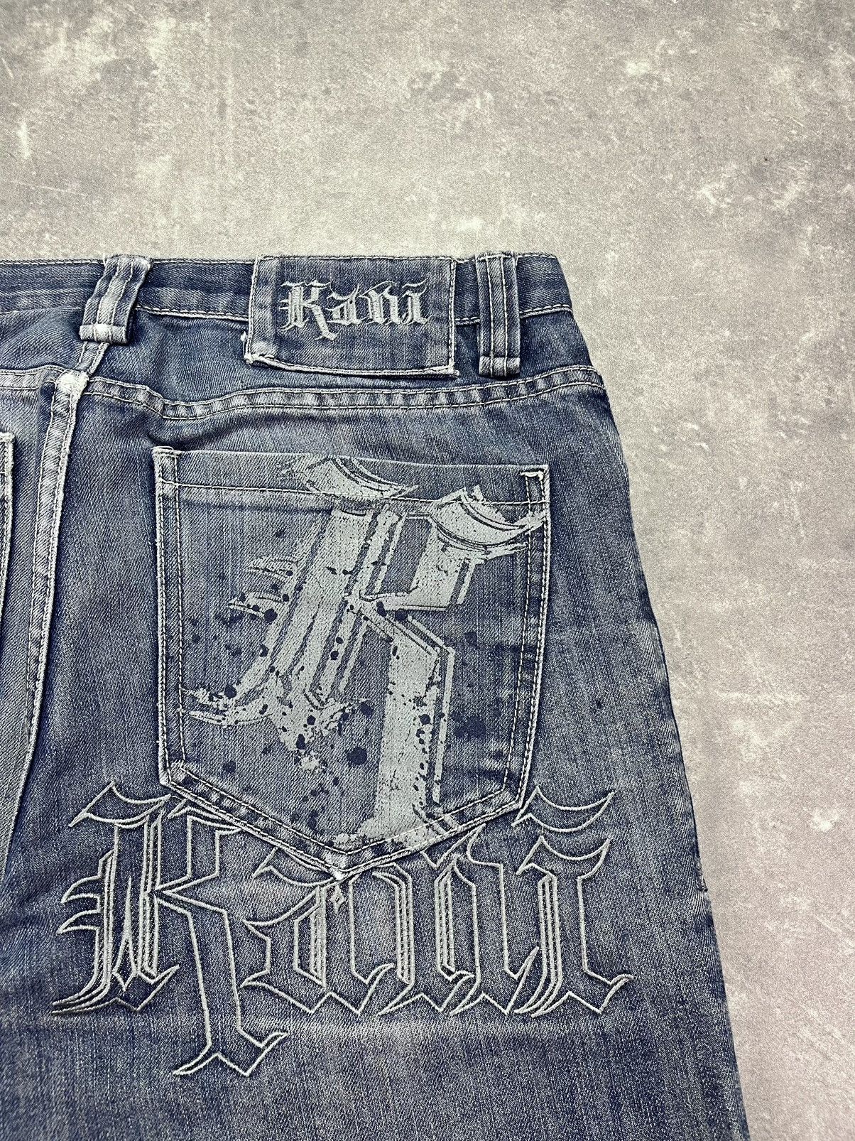Karl Kani Karl Kani Big Logo Printed Baggy Denim Shorts Jorts 32 Size US 30 / EU 46 - 10 Thumbnail