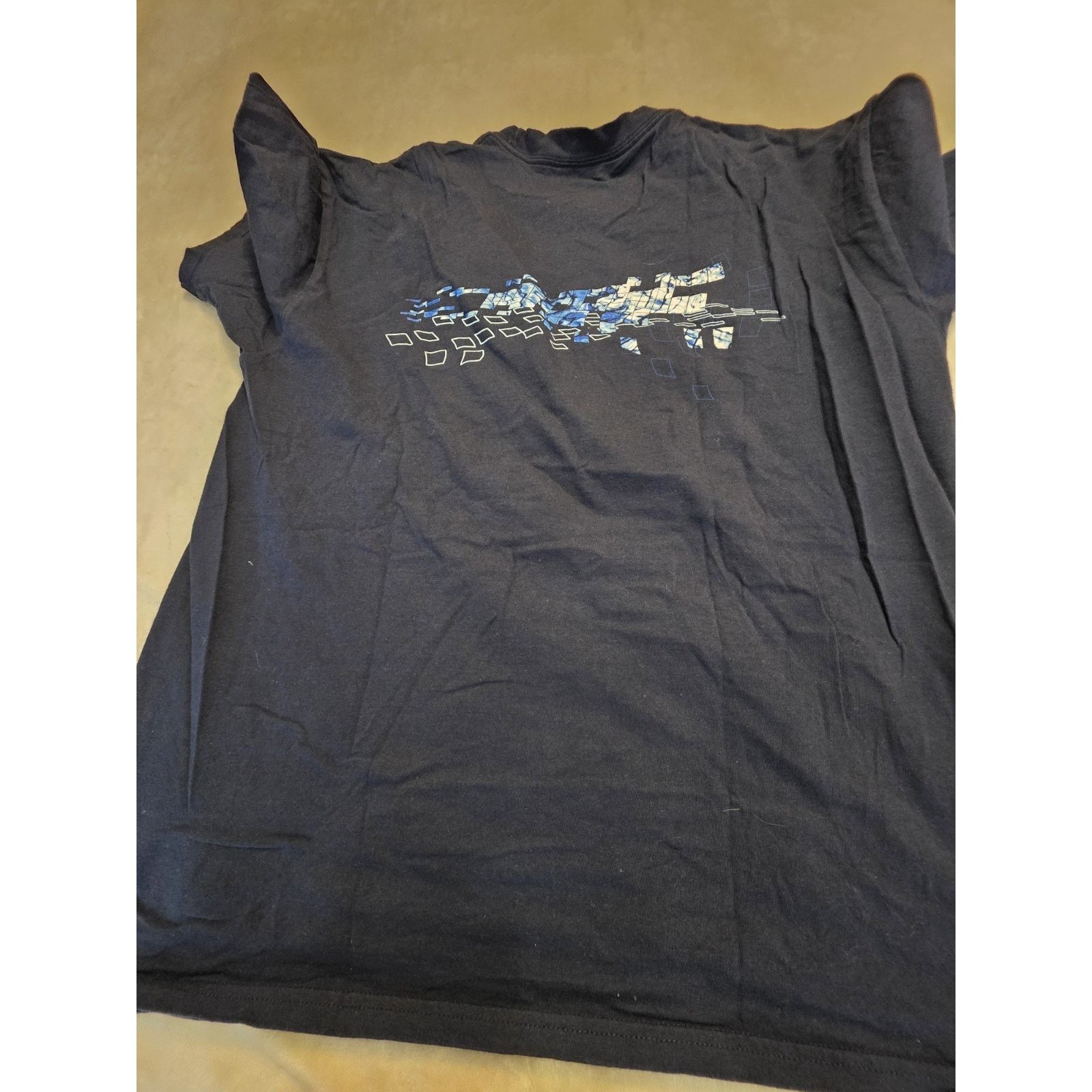 Nike Nike Men's Size Xl Short Sleeve Navy Blue Graphic T-Shirt Size US XL / EU 56 / 4 - 4 Thumbnail