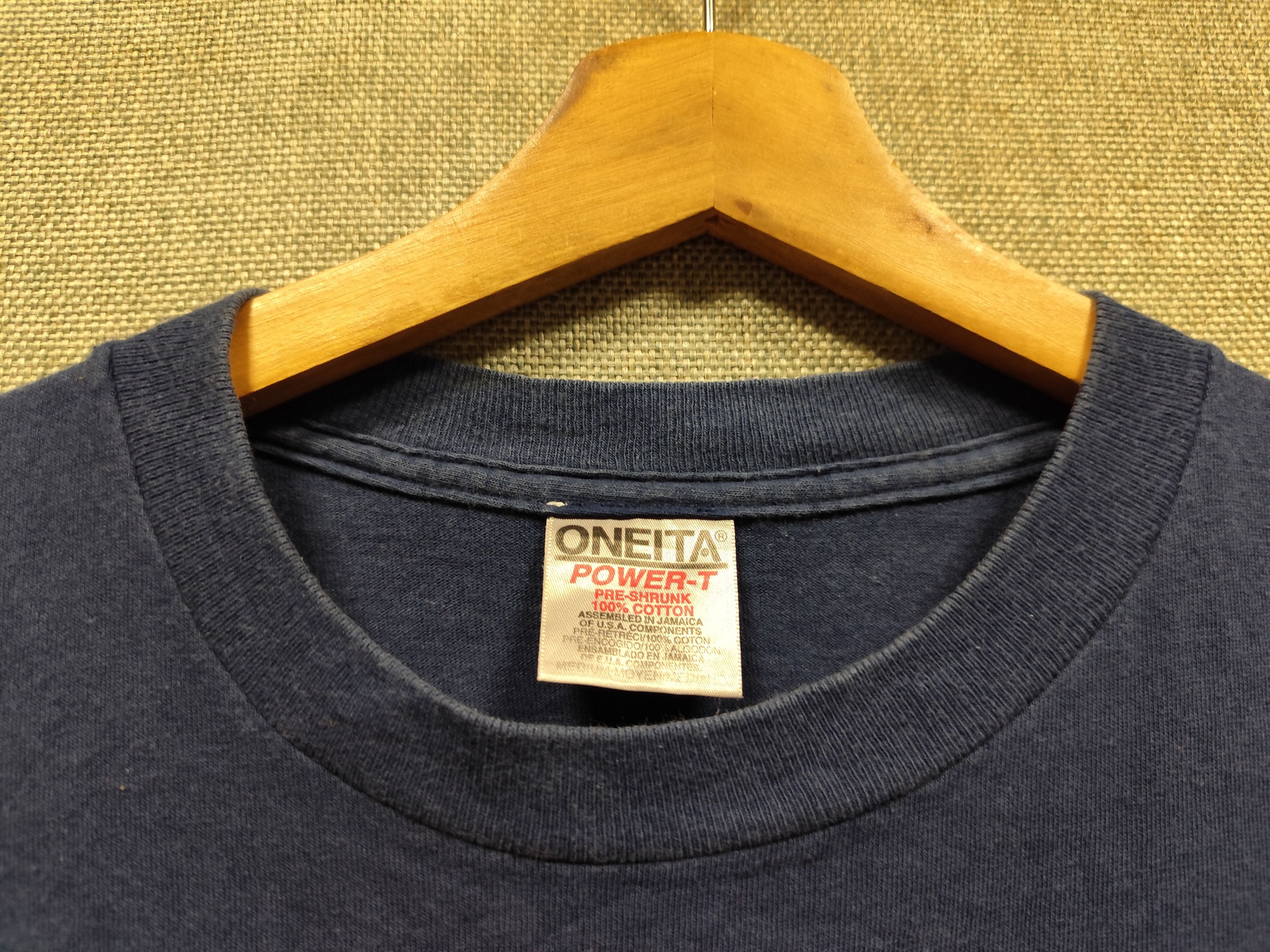 Band Tees Vintage 90s Death Rock Oneita Power-T Single Stitch Tee Size US M / EU 48-50 / 2 - 3 Thumbnail