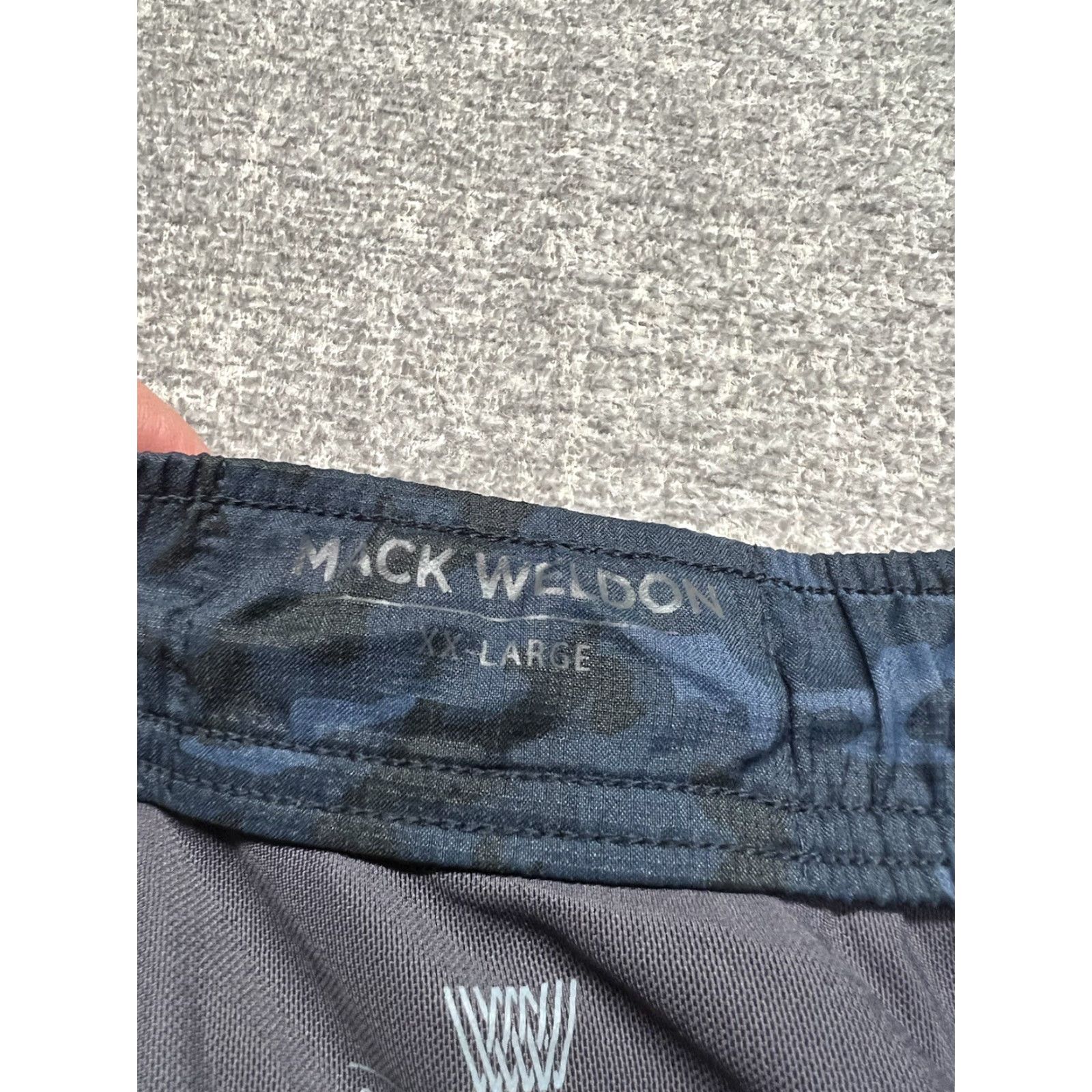Vintage Mack Weldon Shorts Mens 2XL Athletic Bermuda Blue Drawstring Pockets Size US 39 - 7 Thumbnail