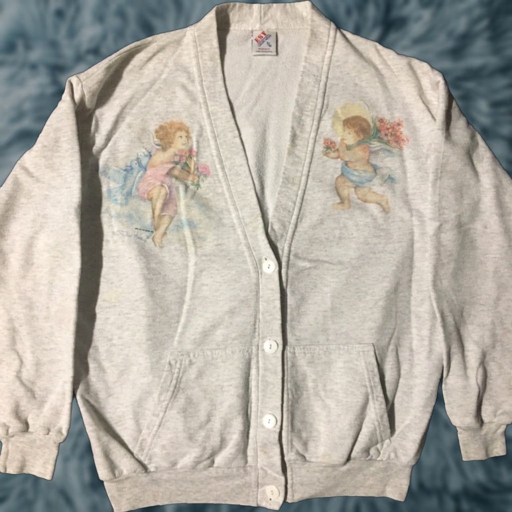 Vintage **VINTAGE 90S GARDIAN ANGEL GRAY CARDIGAN S/M USA** User: **VINTAGE 90S GARDIAN ANGEL GREY CARDIGAN S/M USA** Size US S / EU 44-46 / 1 - 1 Thumbnail