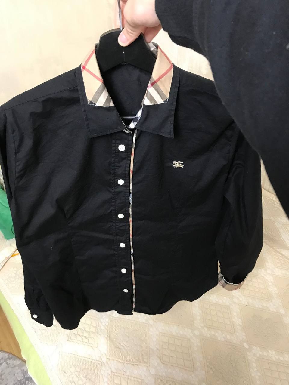 Burberry 🔥 Vintage Burberry Nova Check Black Button Up Shirt Size M / US 6-8 / IT 42-44 - 5 Thumbnail