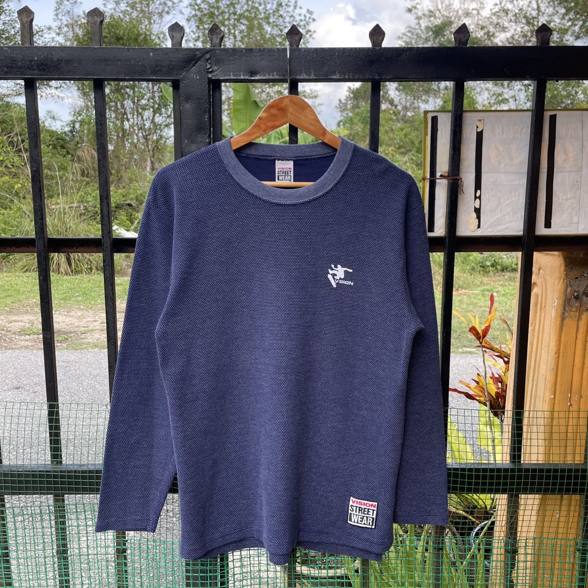 Vision Streetwear 🔥Vintage 90s Vision Streetwear Long Sleeves Waffle Tee Size US M / EU 48-50 / 2 - 1 Thumbnail