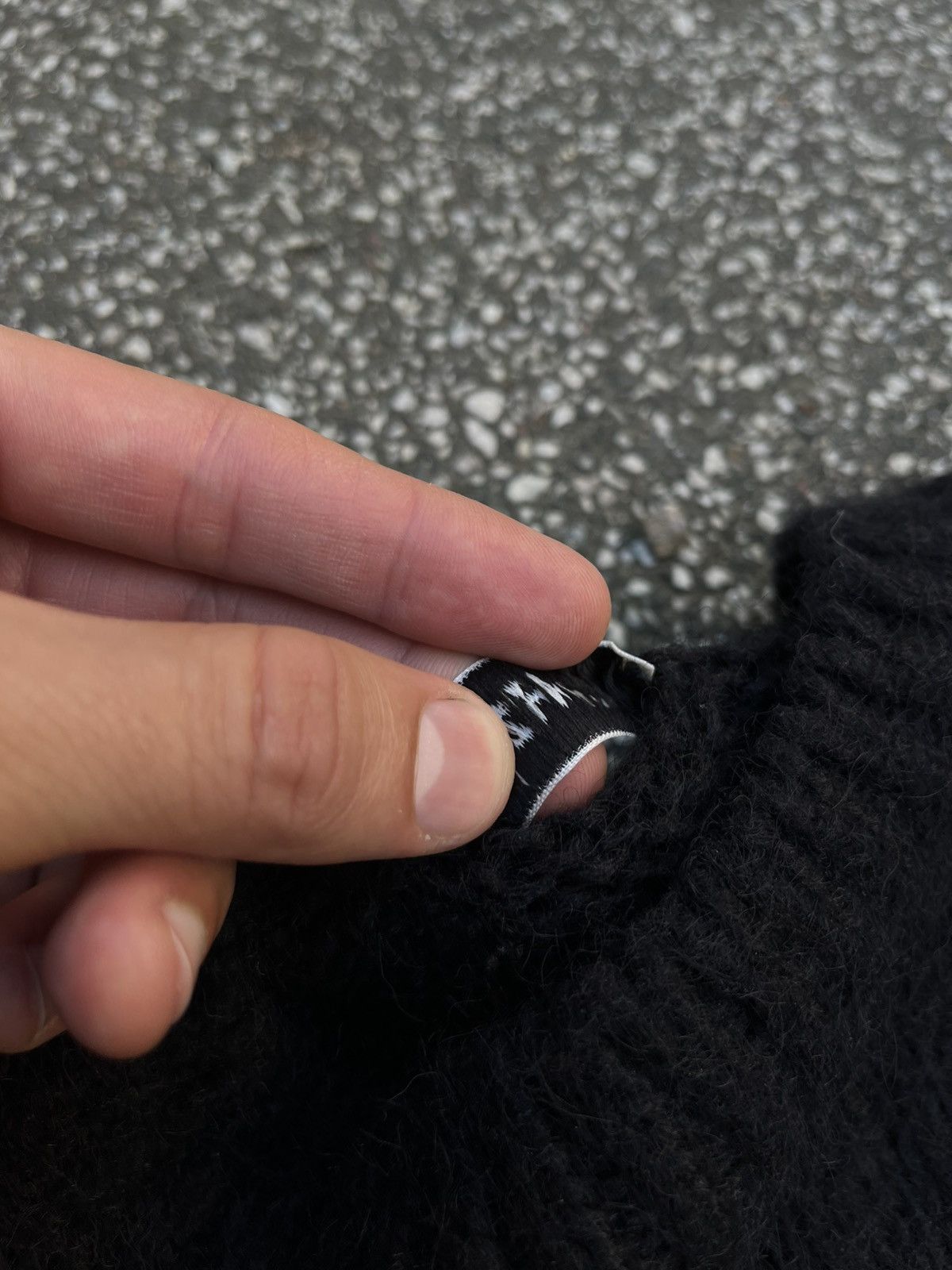 Saint Laurent Paris Saint Laurent Mohair Knit Sweater Black M Size US M / EU 48-50 / 2 - 6 Thumbnail