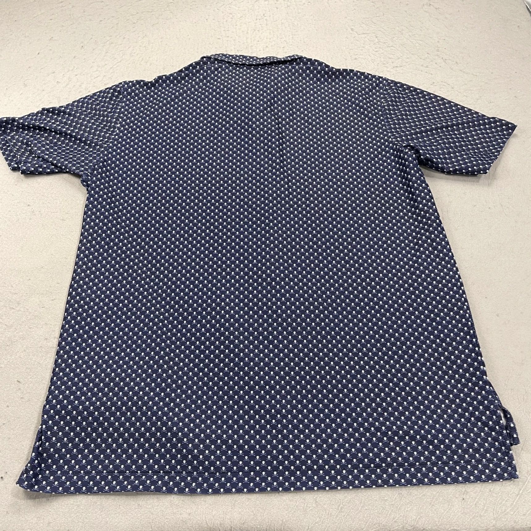 Peter Millar Peter Millar Polo Shirt Mens XL Summer Comfort Blue Skull Logo Golf Casual Short Sleeve Breathable Lightweight Stretch Polo Size US XL / EU 56 / 4 - 6 Thumbnail
