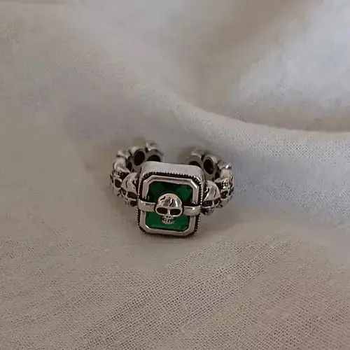 Jewelry Color Skull Ring Size ONE SIZE - 3 Thumbnail
