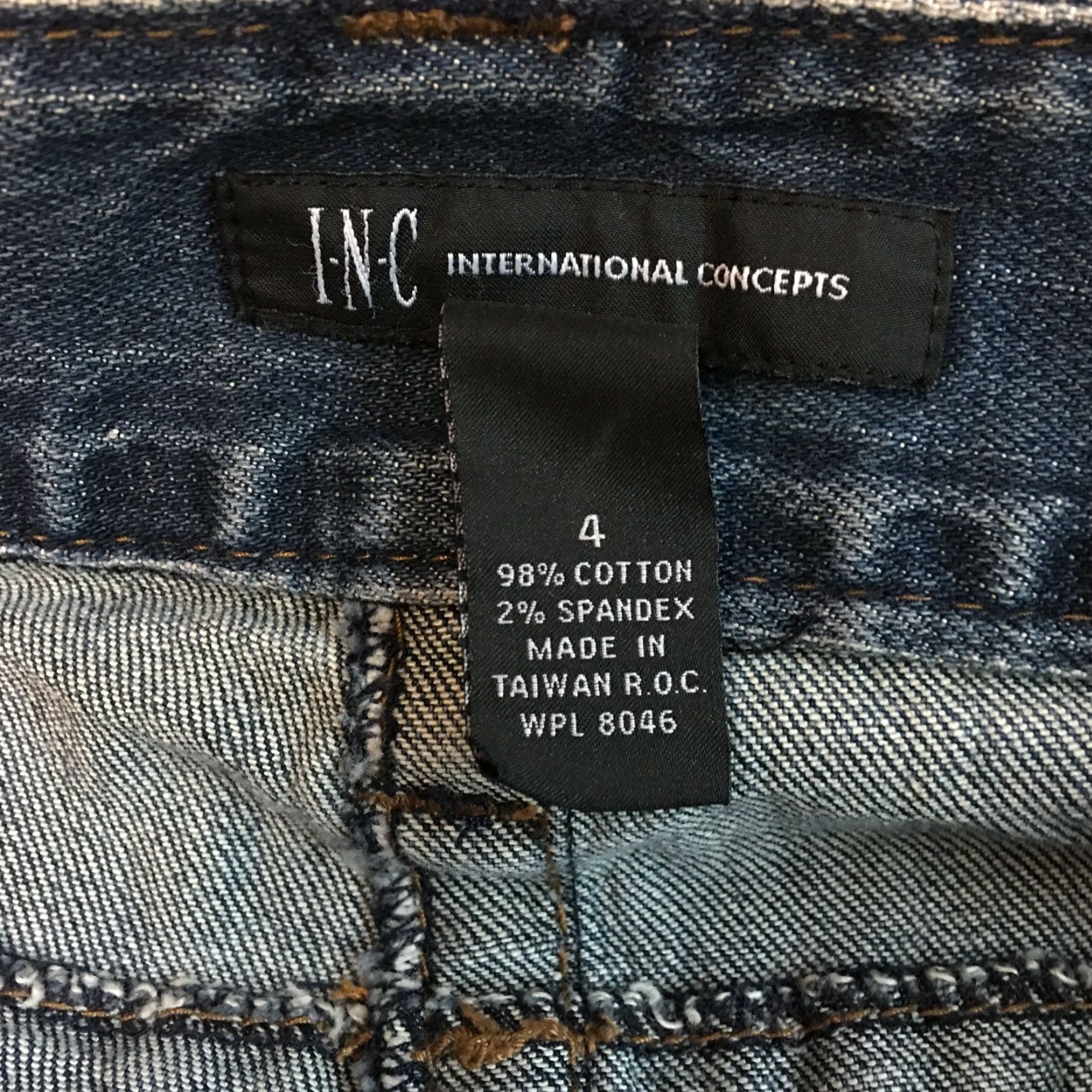 Vintage INC International Concepts Jeans Womens Flared Denim 30x30 Blue Size 4 Regular 5-Pocket Stretch Belt Loops Low Rise Apparel Standards Size 27" / US 4 / IT 40 - 6 Thumbnail