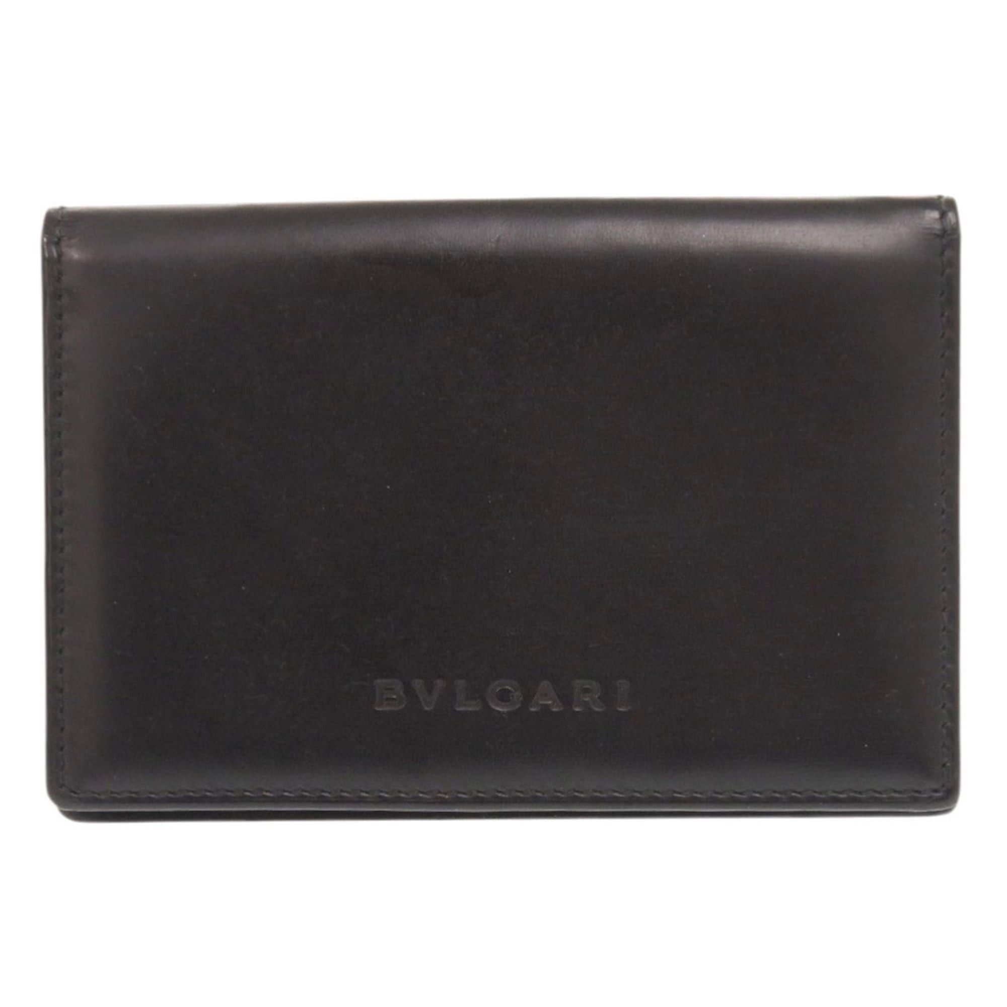 Bvlgari Bvlgari Leather Black Business Card Holder/Card Case, Black, 1789 Size ONE SIZE - 1 Thumbnail