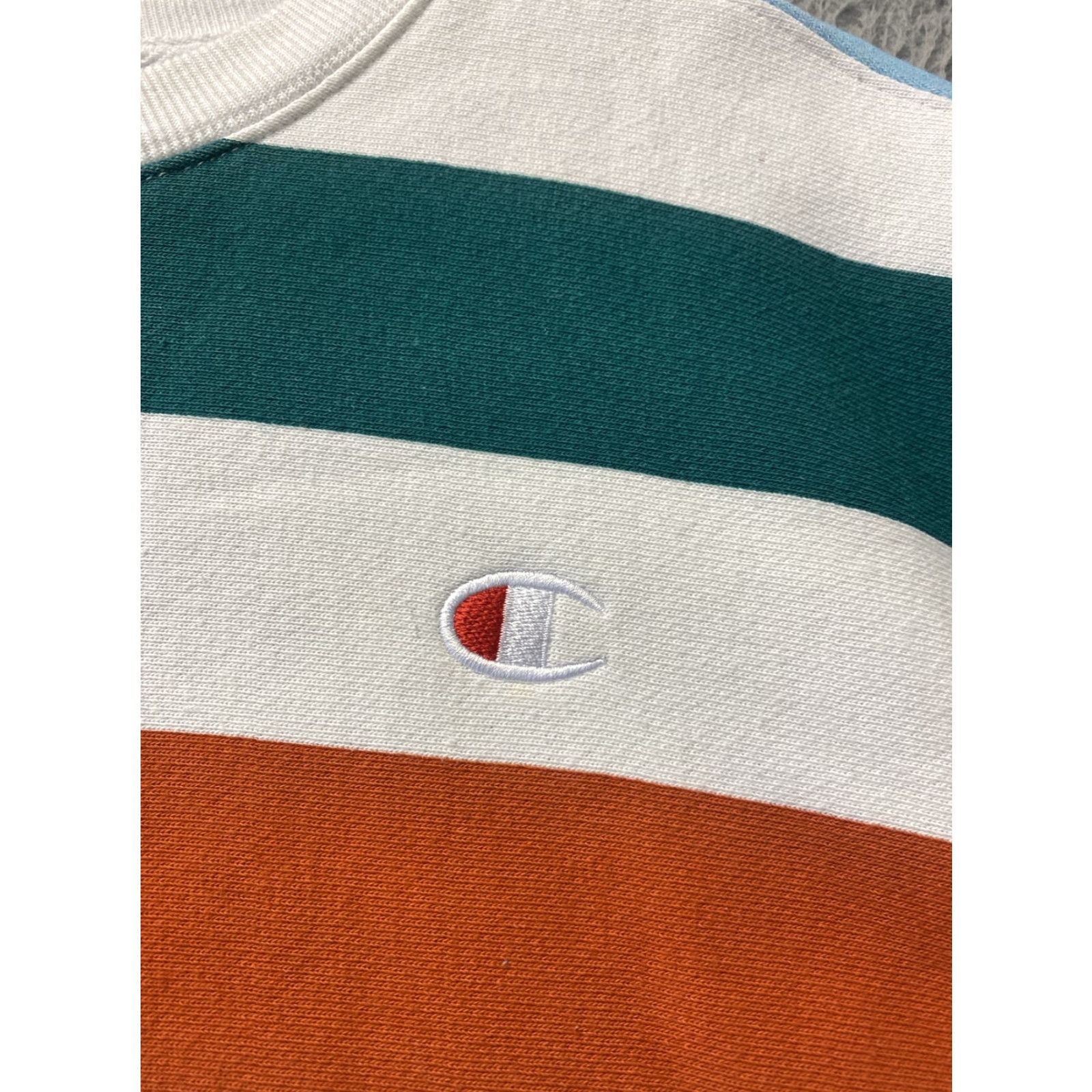 Champion Champion Sweater XS Reverse Weave Multicolor Cropped Crewneck Jumper /114-57 Size XS / US 0-2 / IT 36-38 - 2 Thumbnail
