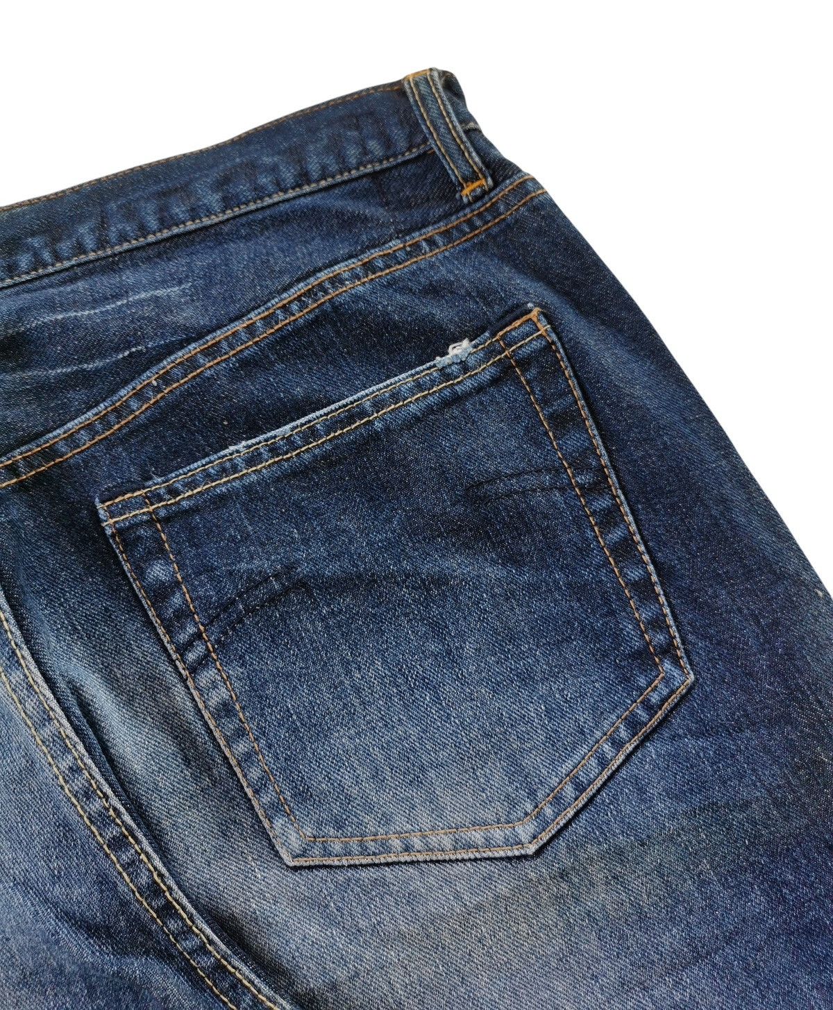 Kapital Vintage Rock Wood Patches Faded Jeans Size US 34 / EU 50 - 3 Thumbnail