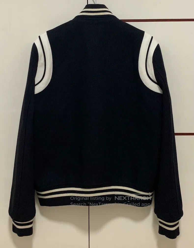 Saint Laurent Paris Saint Laurent Paris Black and White Wool and Leather Baseb Size US M / EU 48-50 / 2 - 2 Thumbnail